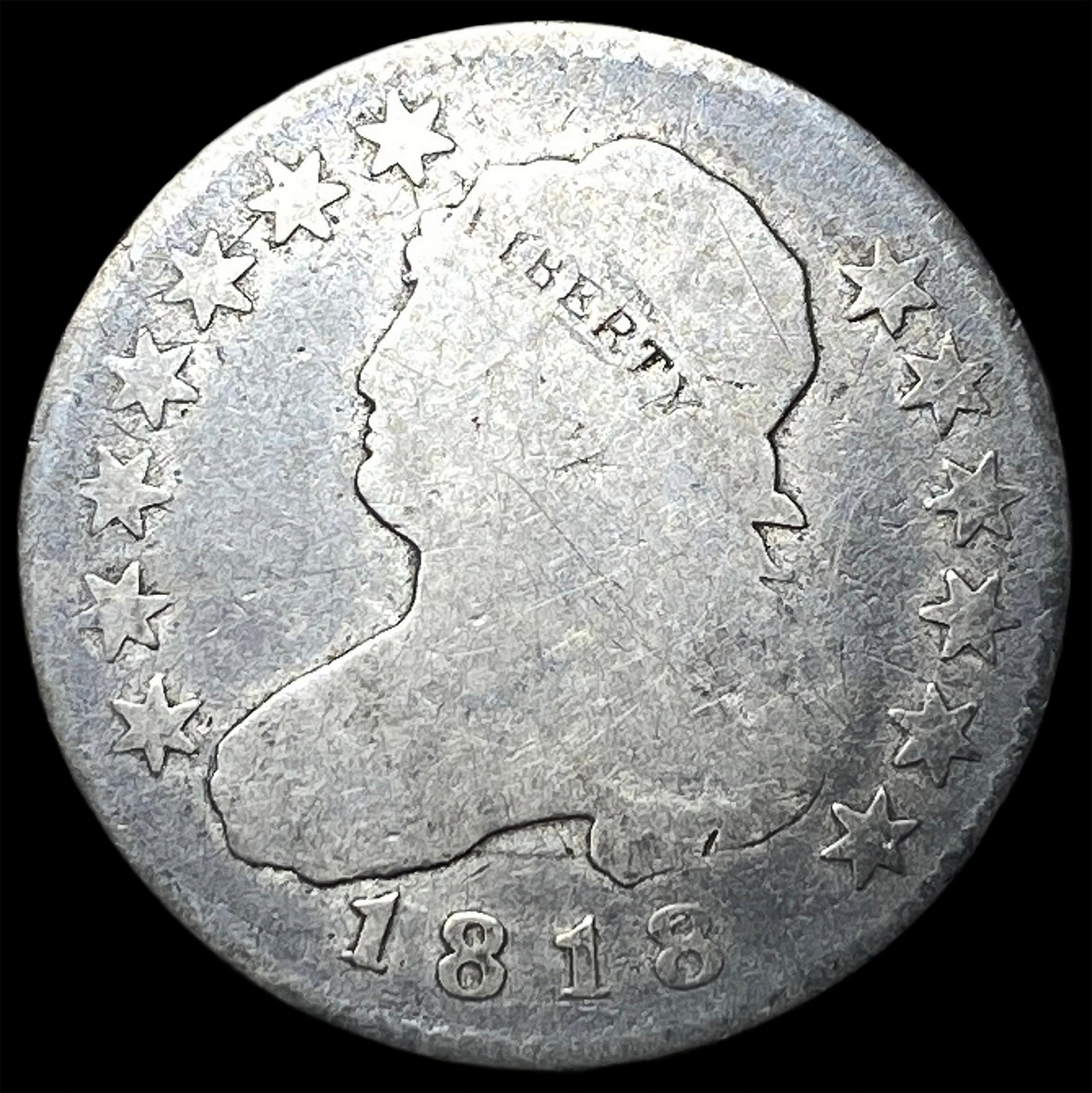 1818 Capped Bust Quarter NICELY CIRCULATED (1 of 2)