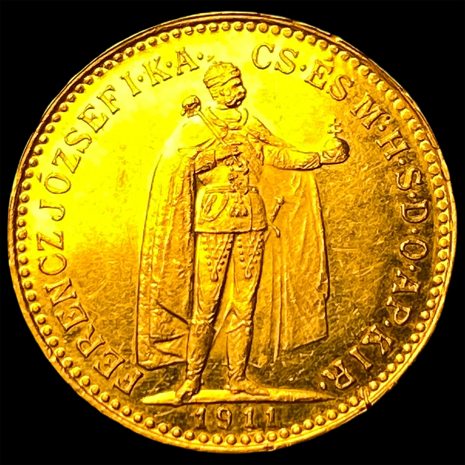 1911 Hungary Gold 10 Korona UNCIRCULATED (1 of 2)