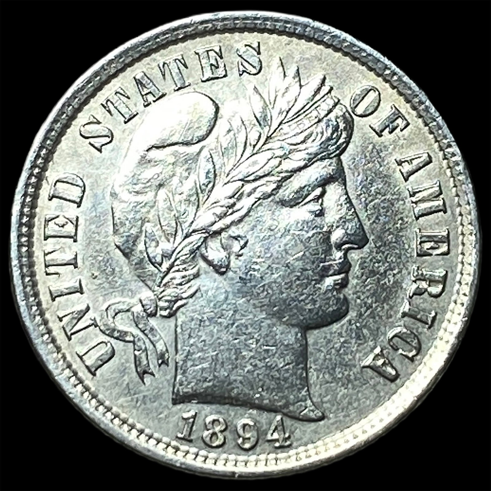1894 Silver Barber Dime CHOICE AU: 1894 Silver Barber Dime CHOICE AU