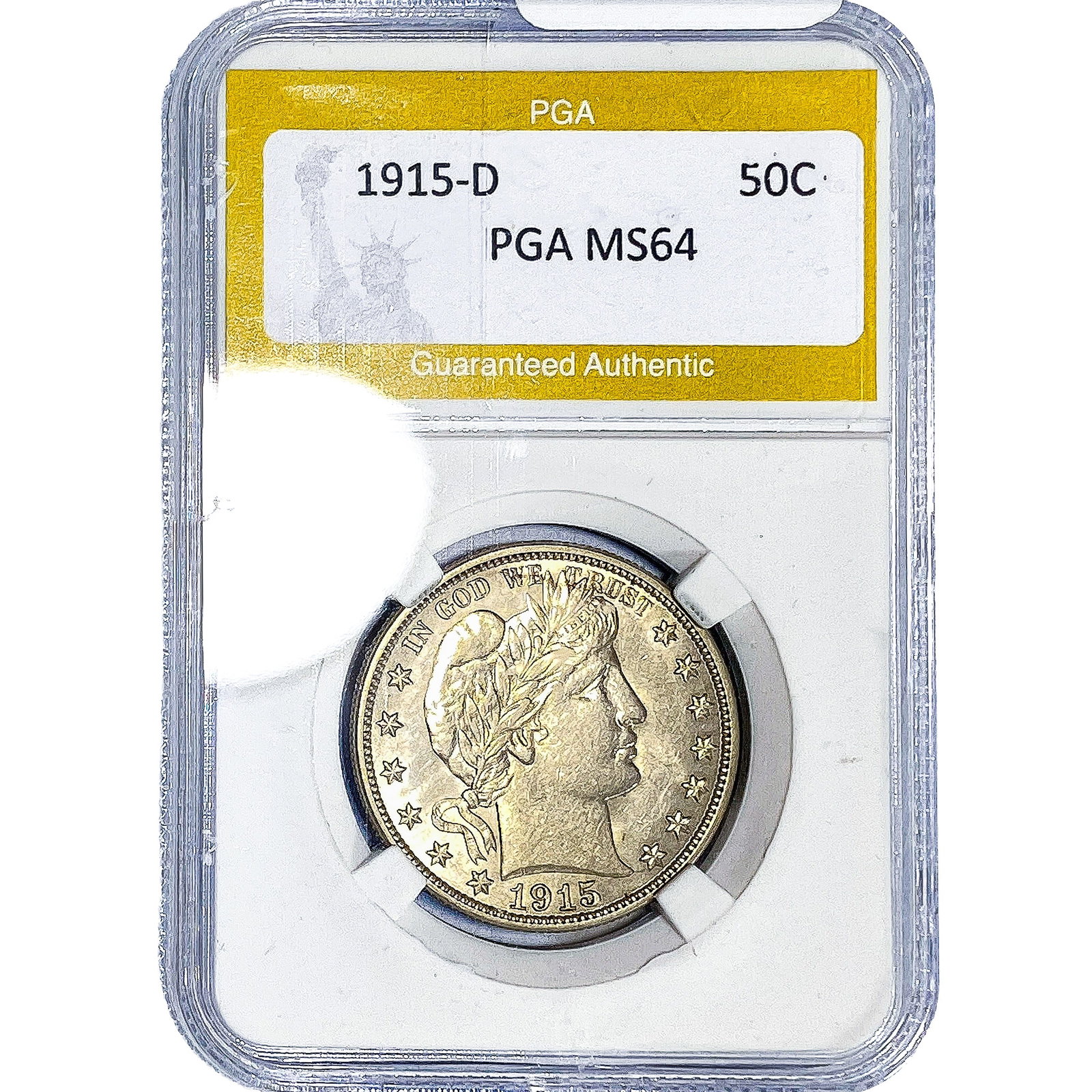 1915-D Barber Half Dollar PGA MS64 (1 of 2)