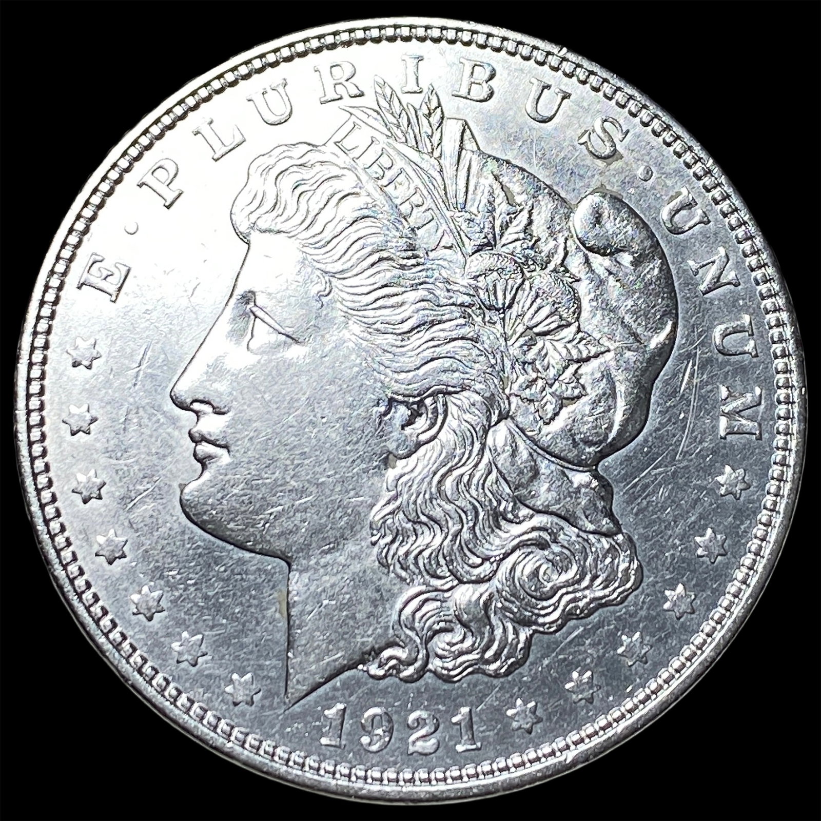 1921 Silver Morgan Dollar CLOSELY UNCIRCULATED: 1921 Silver Morgan Dollar CLOSELY UNCIRCULATED