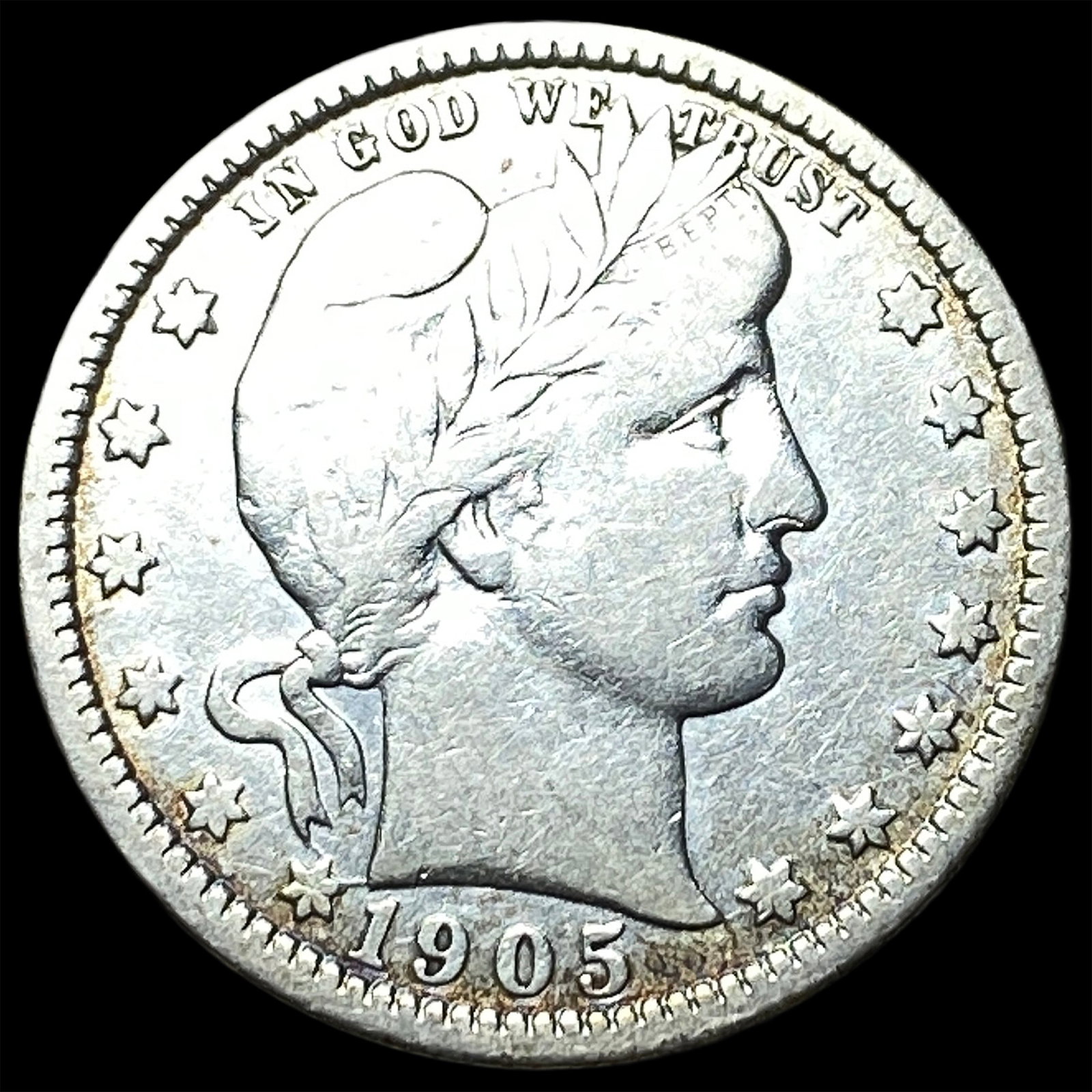 1905 Barber Silver Quarter LIGHTLY CIRCULATED (1 of 2)