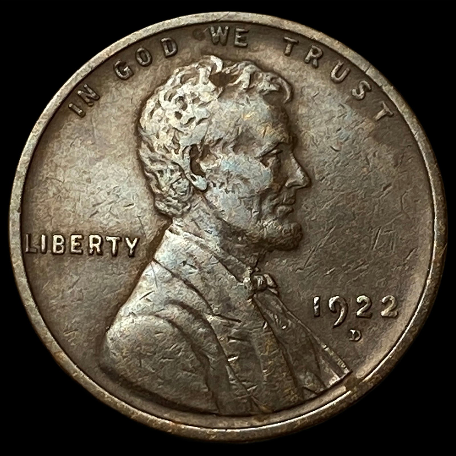 1922-D Lincoln Wheat Cent NEARLY UNCIRCULATED: 1922-D Lincoln Wheat Cent NEARLY UNCIRCULATED
