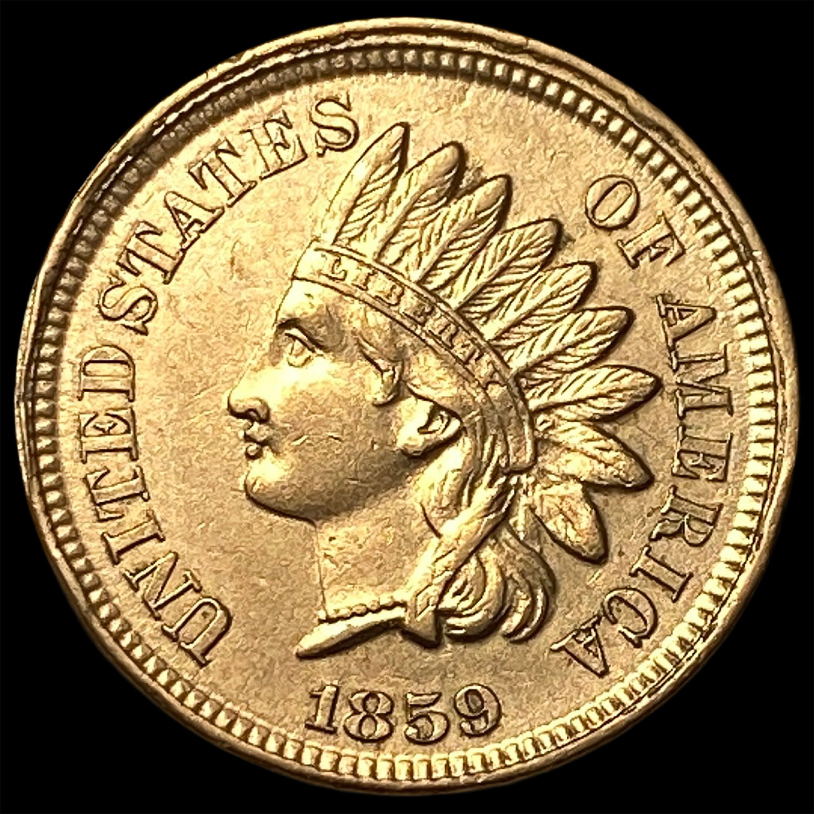 1859 Indian Head Cent CLOSELY UNCIRCULATED: 1859 Indian Head Cent CLOSELY UNCIRCULATED