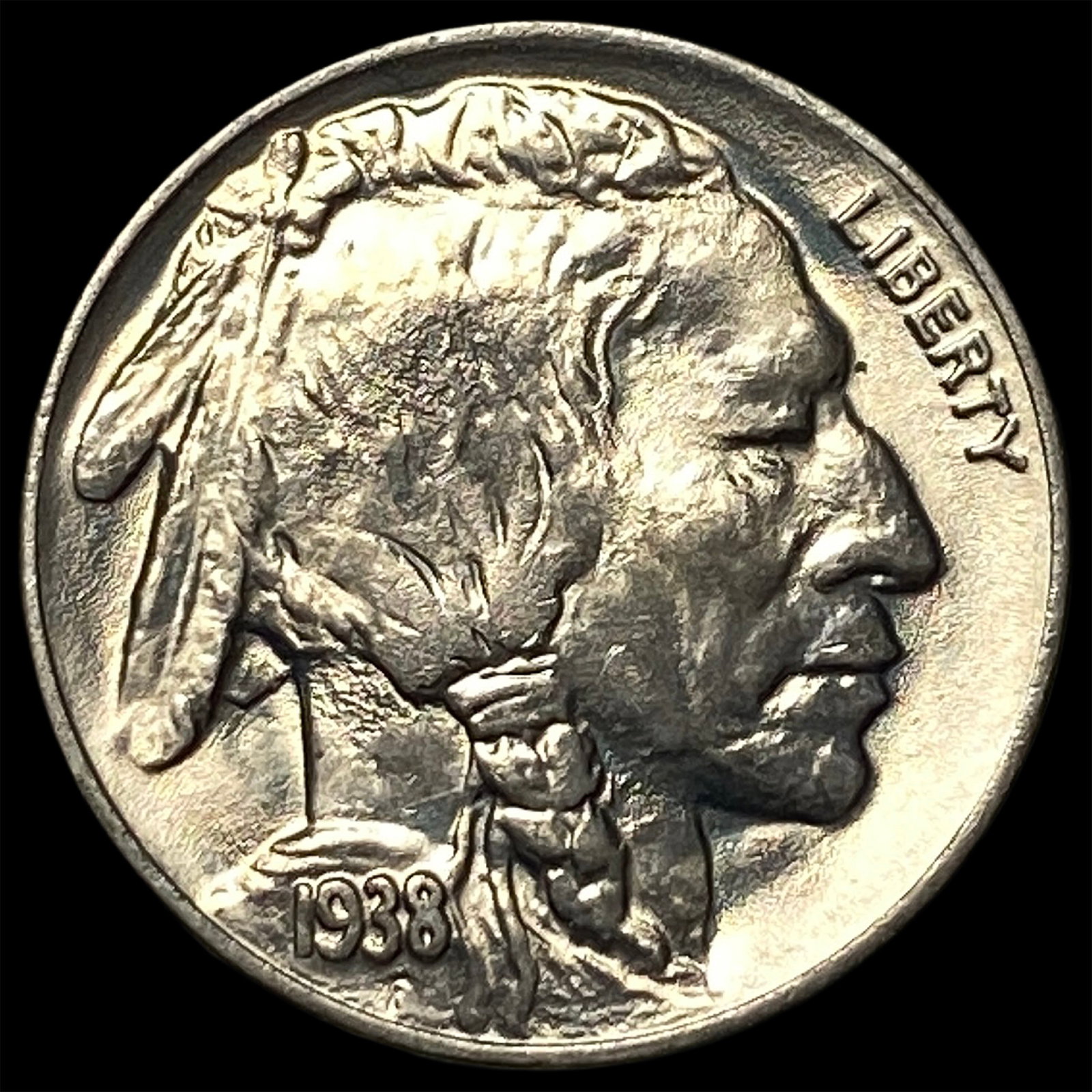 1938-D Buffalo Nickel CHOICE BU: 1938-D Buffalo Nickel CHOICE BU