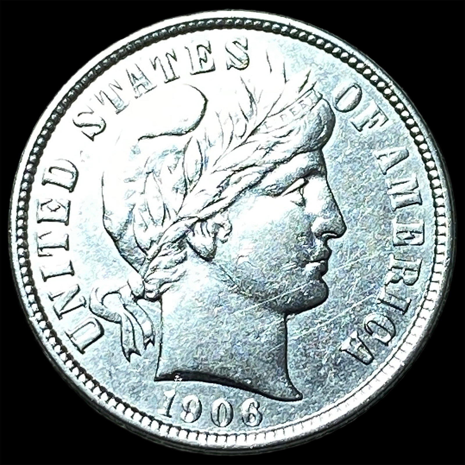 1906 Barber Dime CLOSELY UNCIRCULATED (1 of 2)