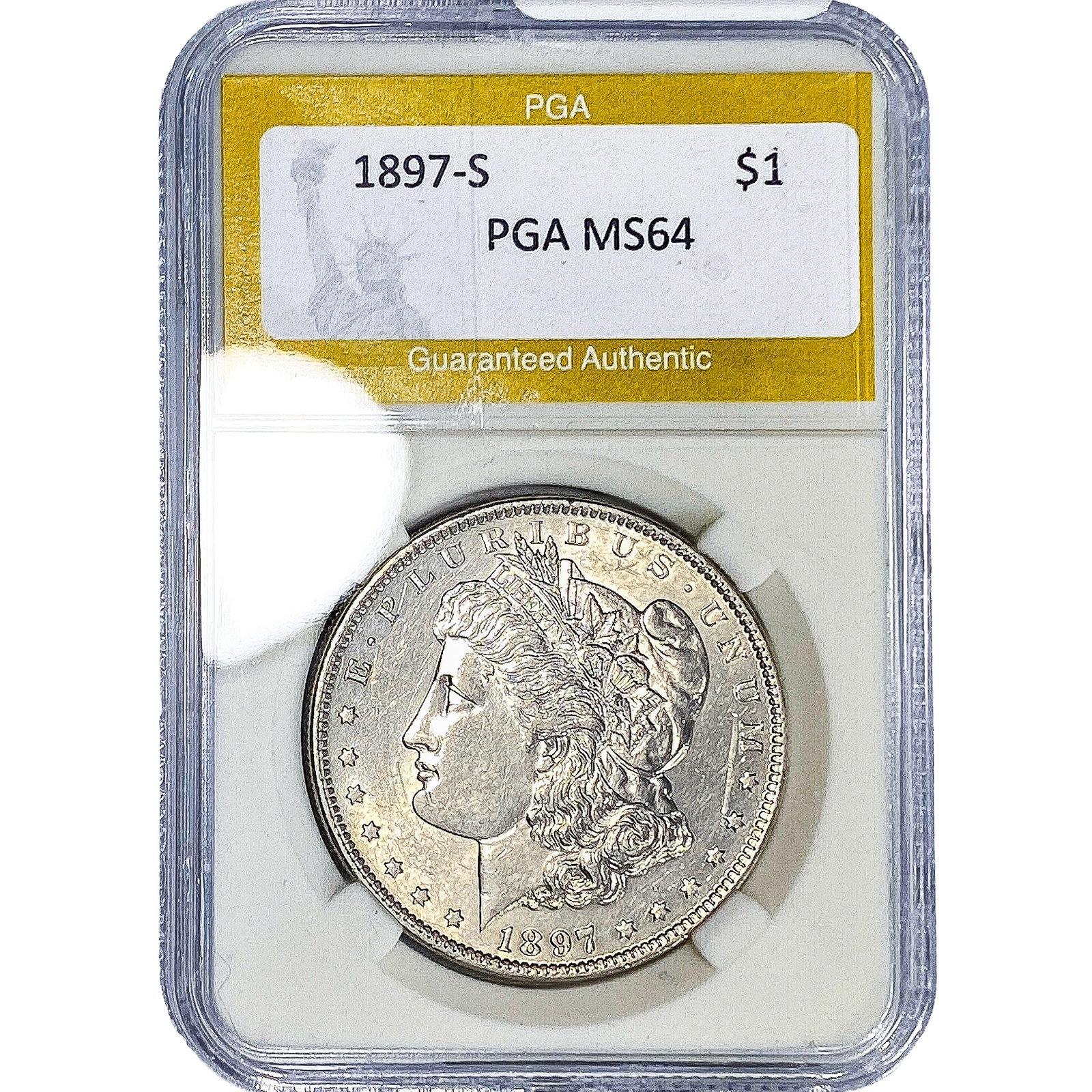 1897-S Morgan Silver Dollar PGA MS64 (1 of 2)