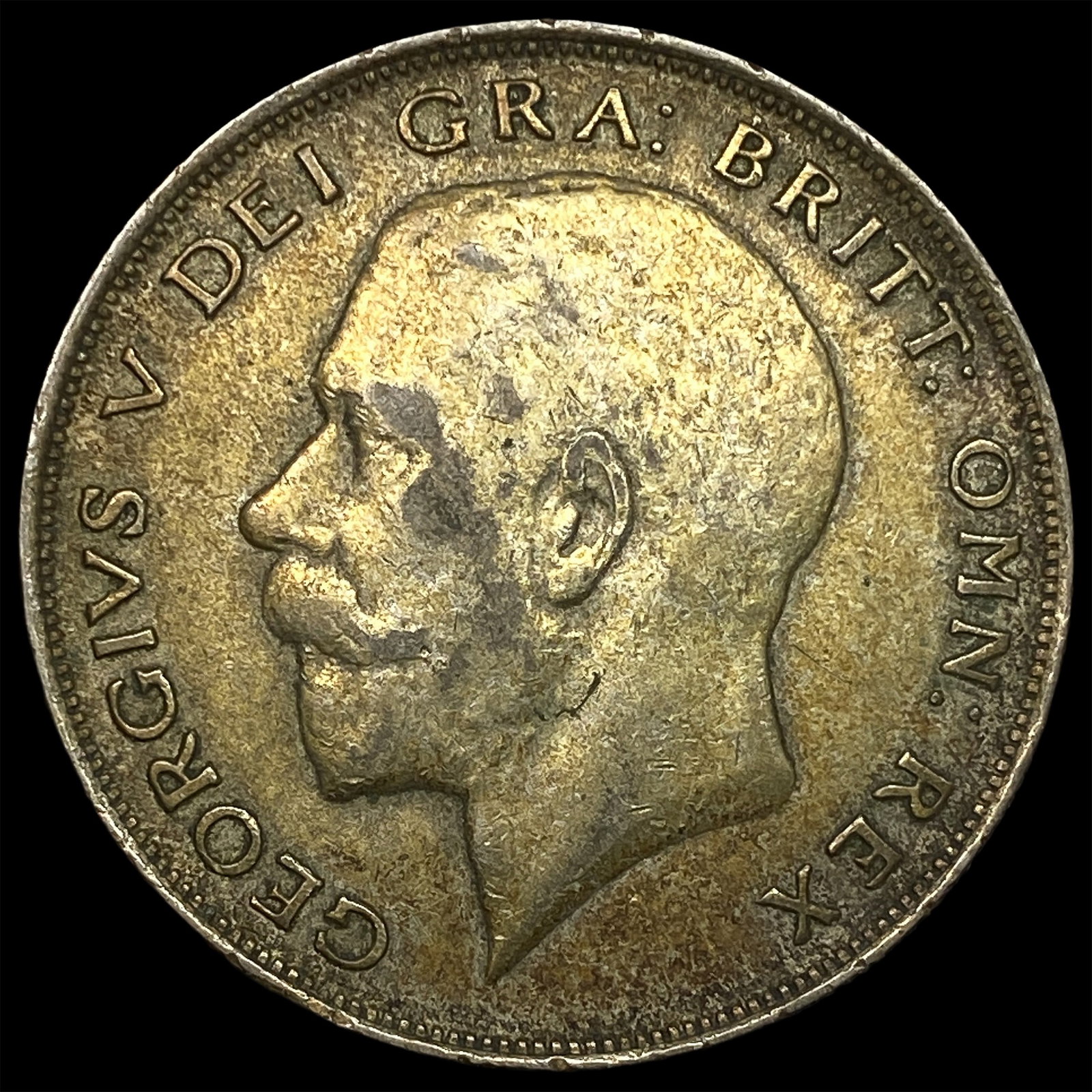 1923 Great Britain Silver 1/2 Crown: 1923 Great Britain Silver 1/2 Crown