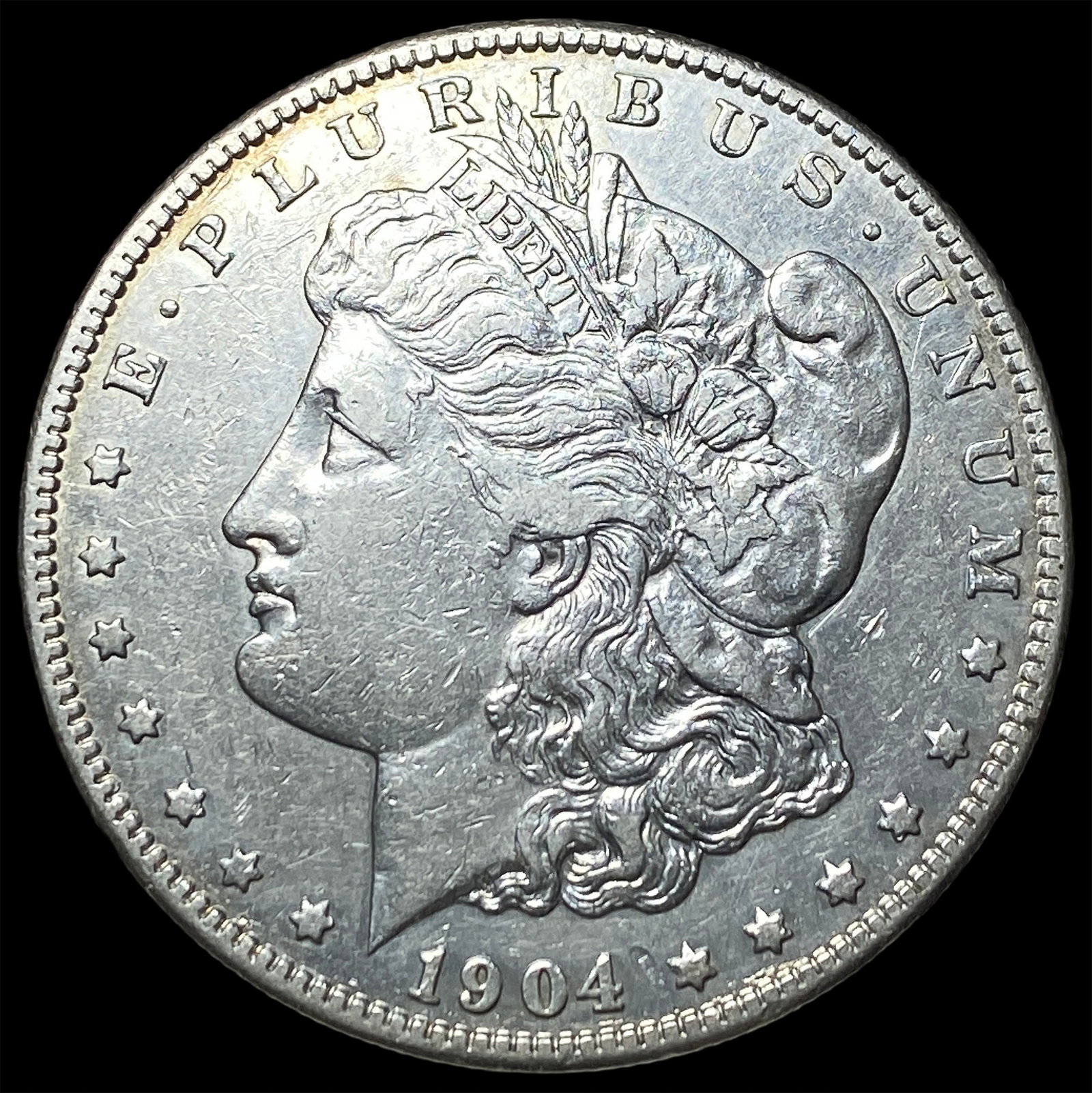 1904-S Silver Morgan Dollar NEARLY UNCIRCULATED: 1904-S Silver Morgan Dollar NEARLY UNCIRCULATED