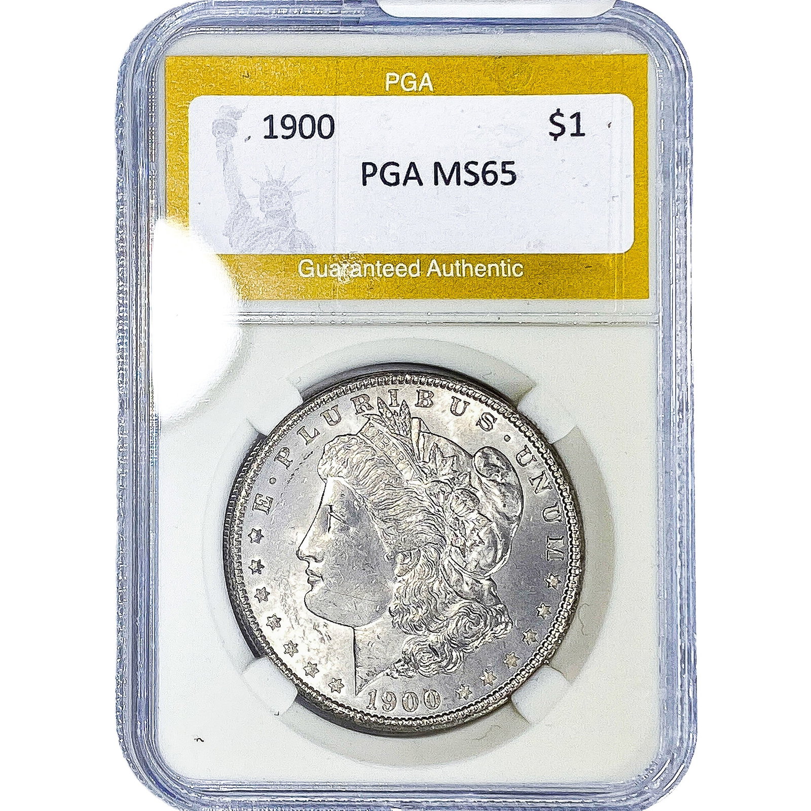1900 Morgan Silver Dollar PGA MS65: 1900 Morgan Silver Dollar PGA MS65