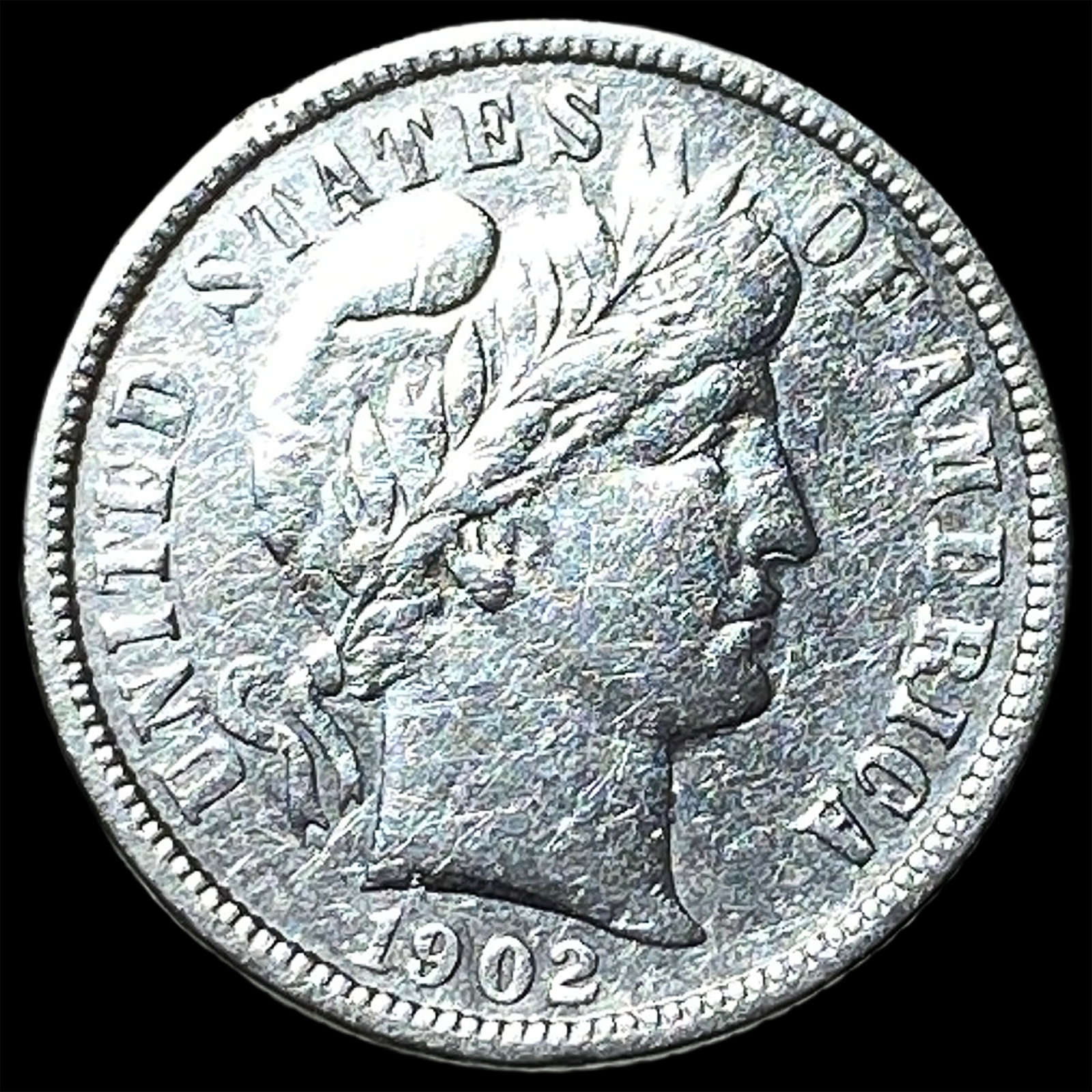 1902-O Silver Barber Dime CLOSELY UNCIRCULATED: 1902-O Silver Barber Dime CLOSELY UNCIRCULATED