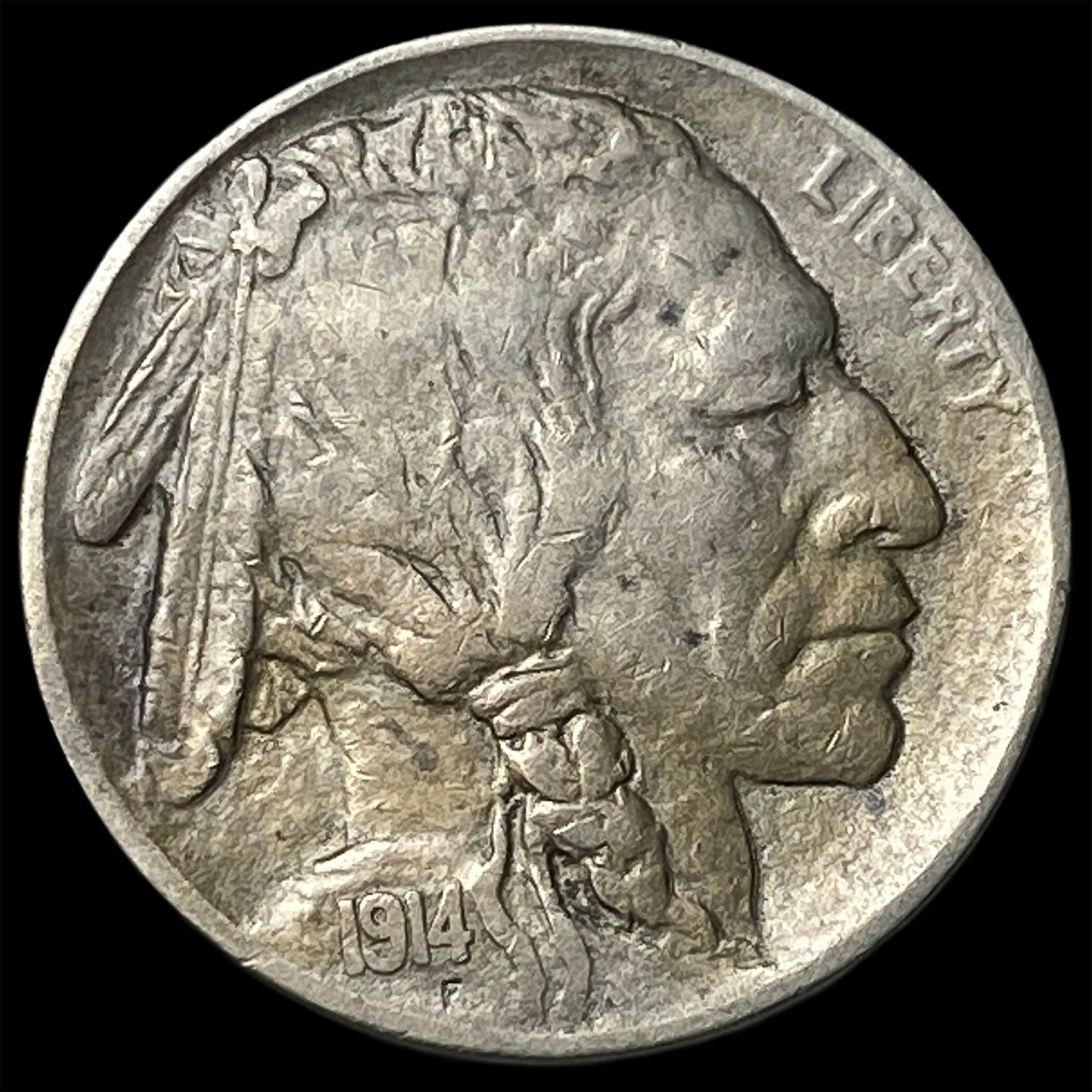 1914-D Buffalo Nickel NEARLY UNCIRCULATED (1 of 2)