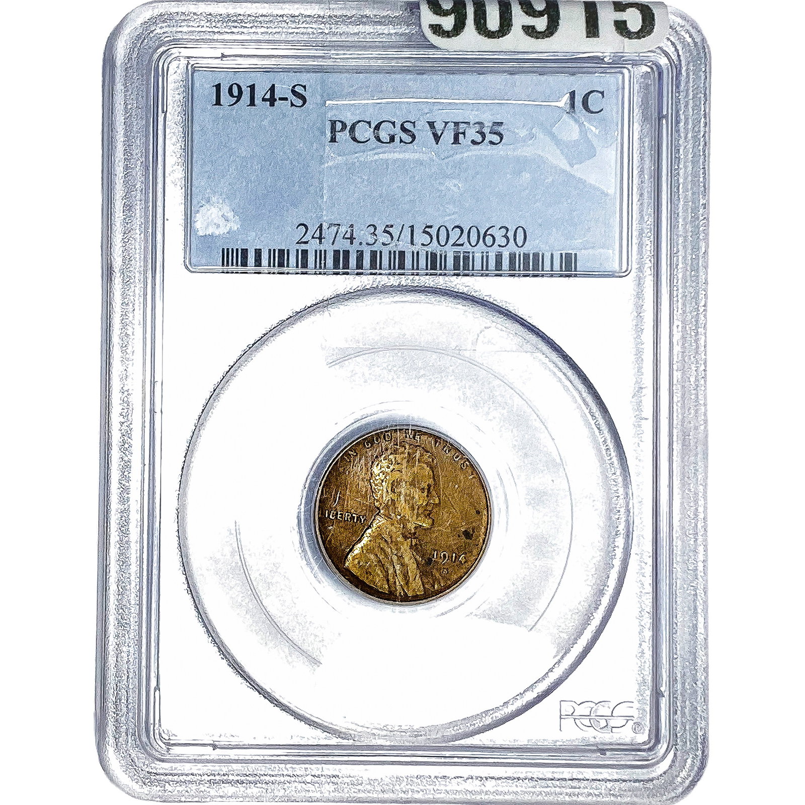 1914-S Wheat Cent PCGS VF35 (1 of 2)