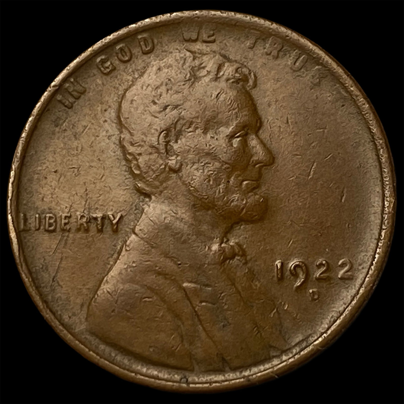 1922-D Lincoln Wheat Cent CLOSELY UNCIRCULATED (1 of 2)