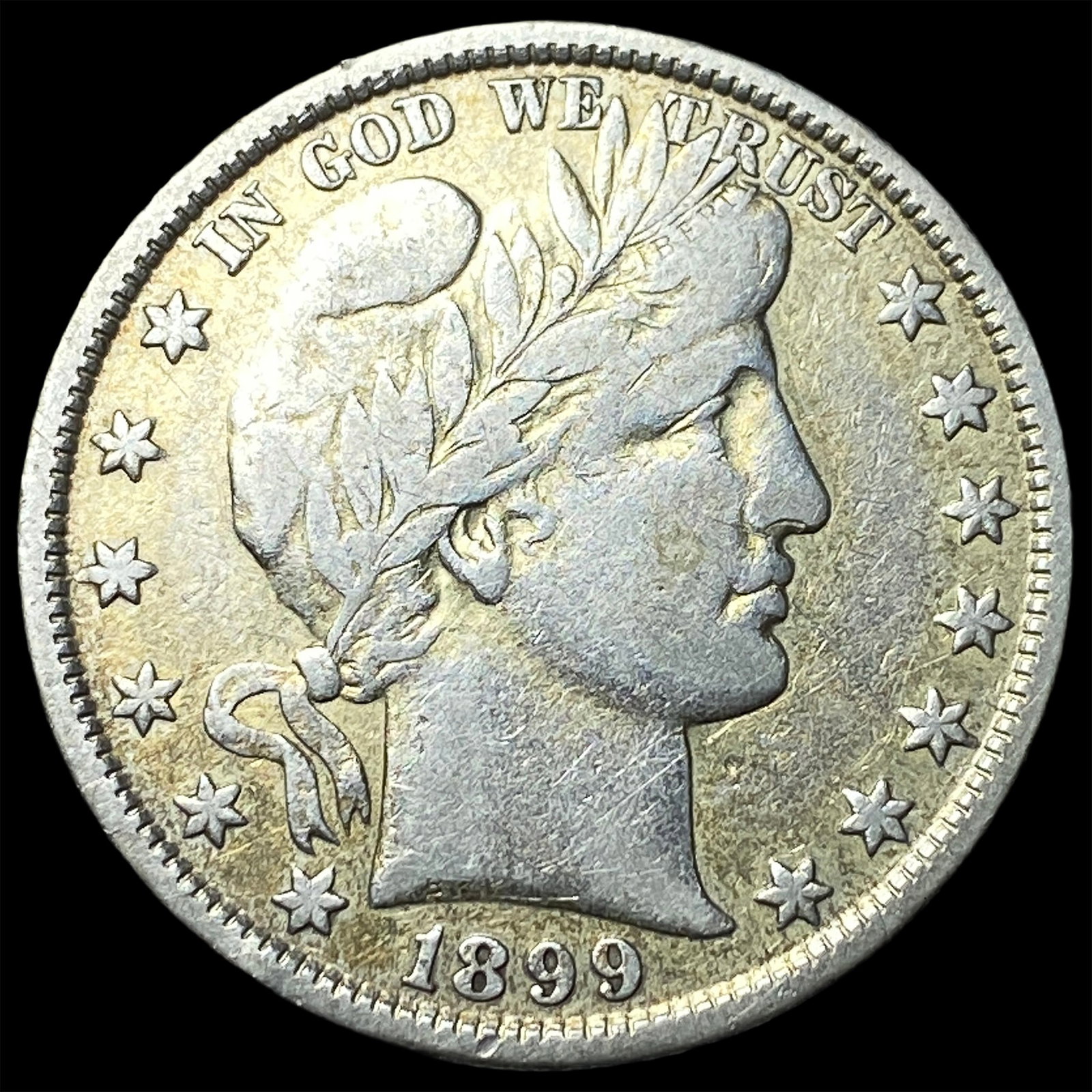 1899 Silver Barber Half Dollar LIGHTLY CIRCULATED (1 of 2)