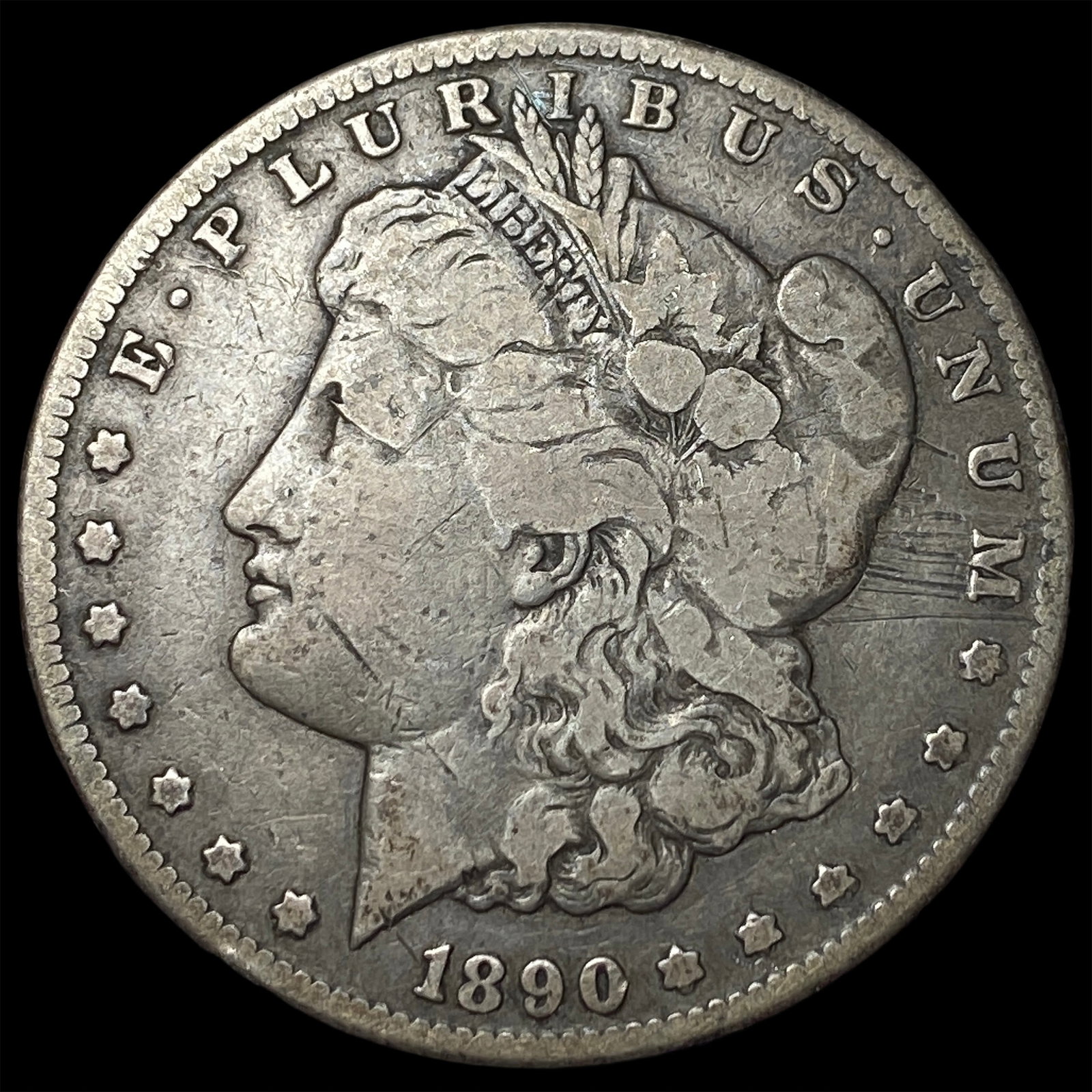 1890-CC Silver Morgan Dollar NICELY CIRCULATED: 1890-CC Silver Morgan Dollar NICELY CIRCULATED