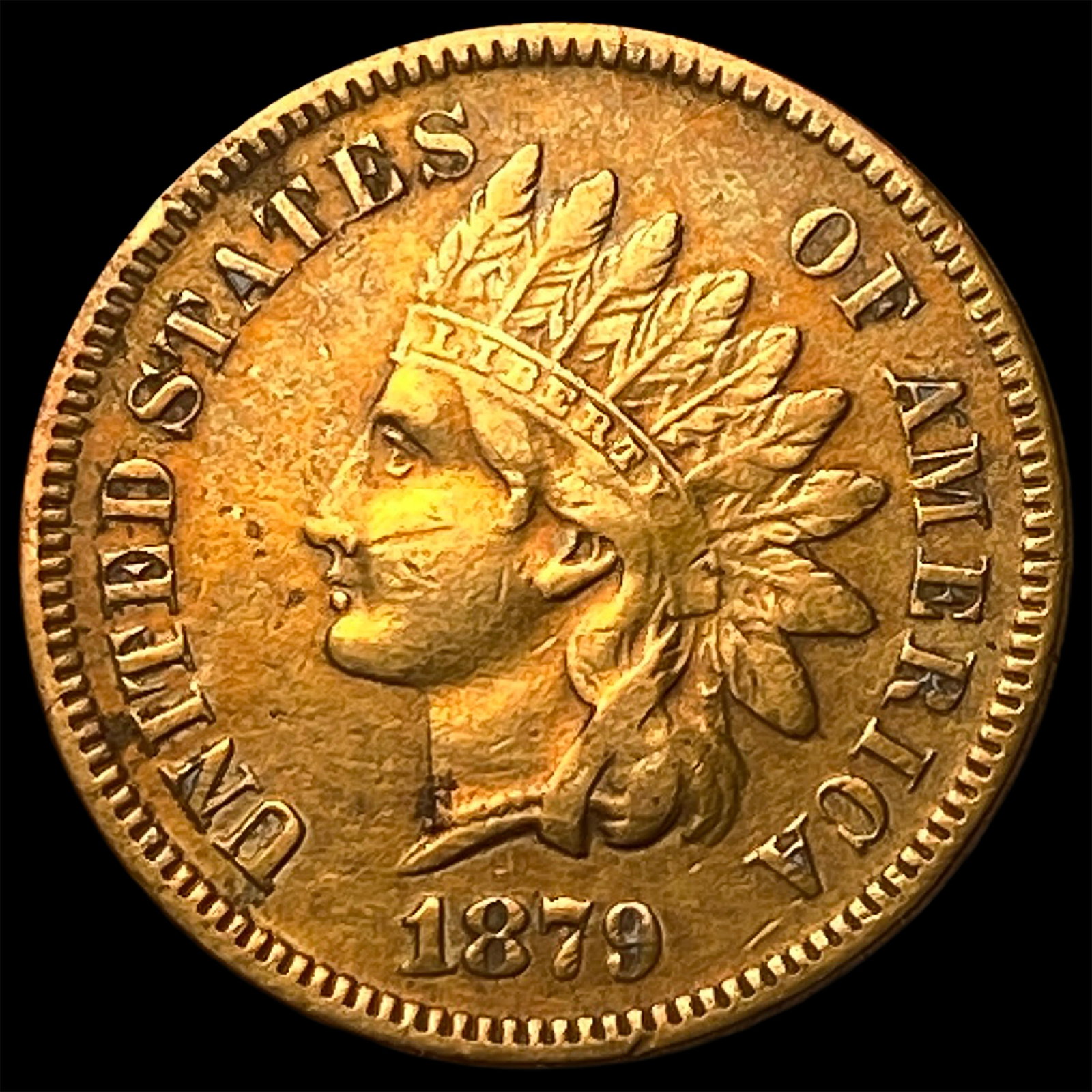 1879 Indian Head Cent NEARLY UNCIRCULATED: 1879 Indian Head Cent NEARLY UNCIRCULATED