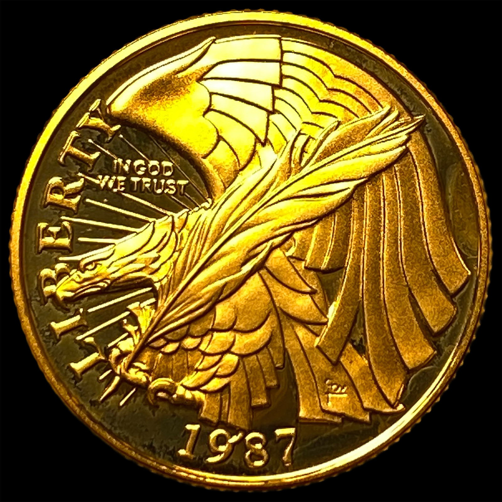 1987-W Gold $5 Constitution Commemorative CHOICE PROOF: 1987-W Gold $5 Constitution Commemorative CHOICE PROOF