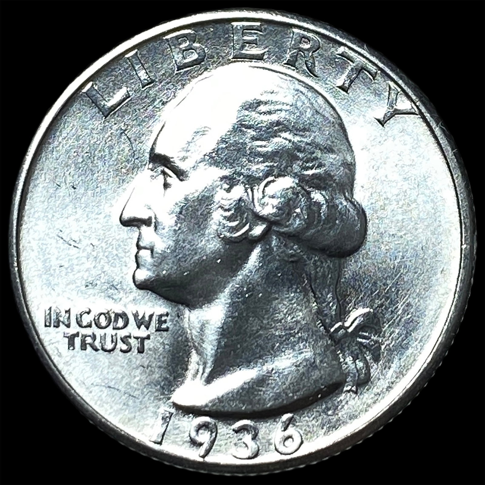 1936 Silver Washington Quarter UNCIRCULATED (1 of 2)