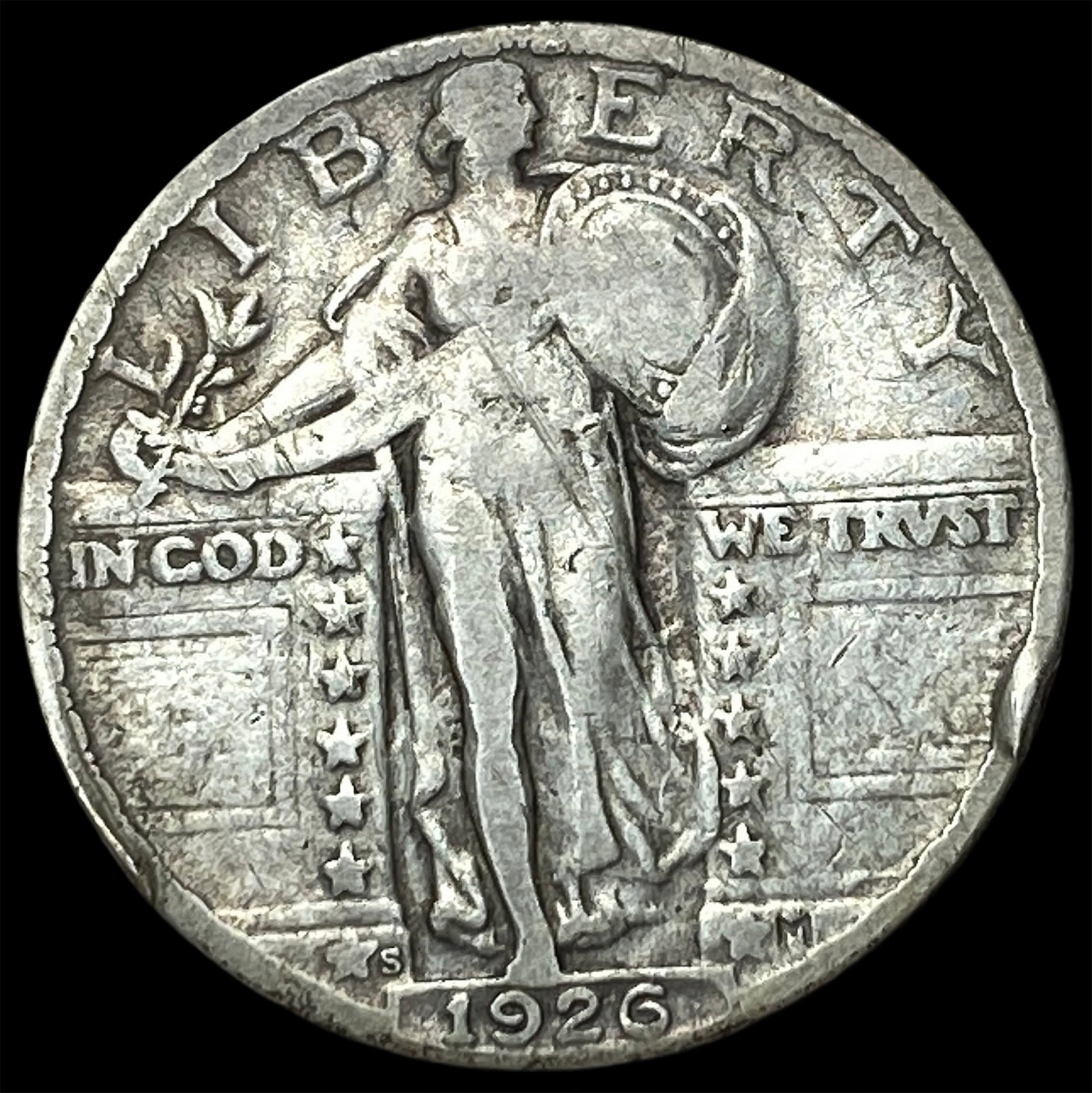 1926-S Standing Liberty Quarter LIGHTLY CIRCULATED: 1926-S Standing Liberty Quarter LIGHTLY CIRCULATED