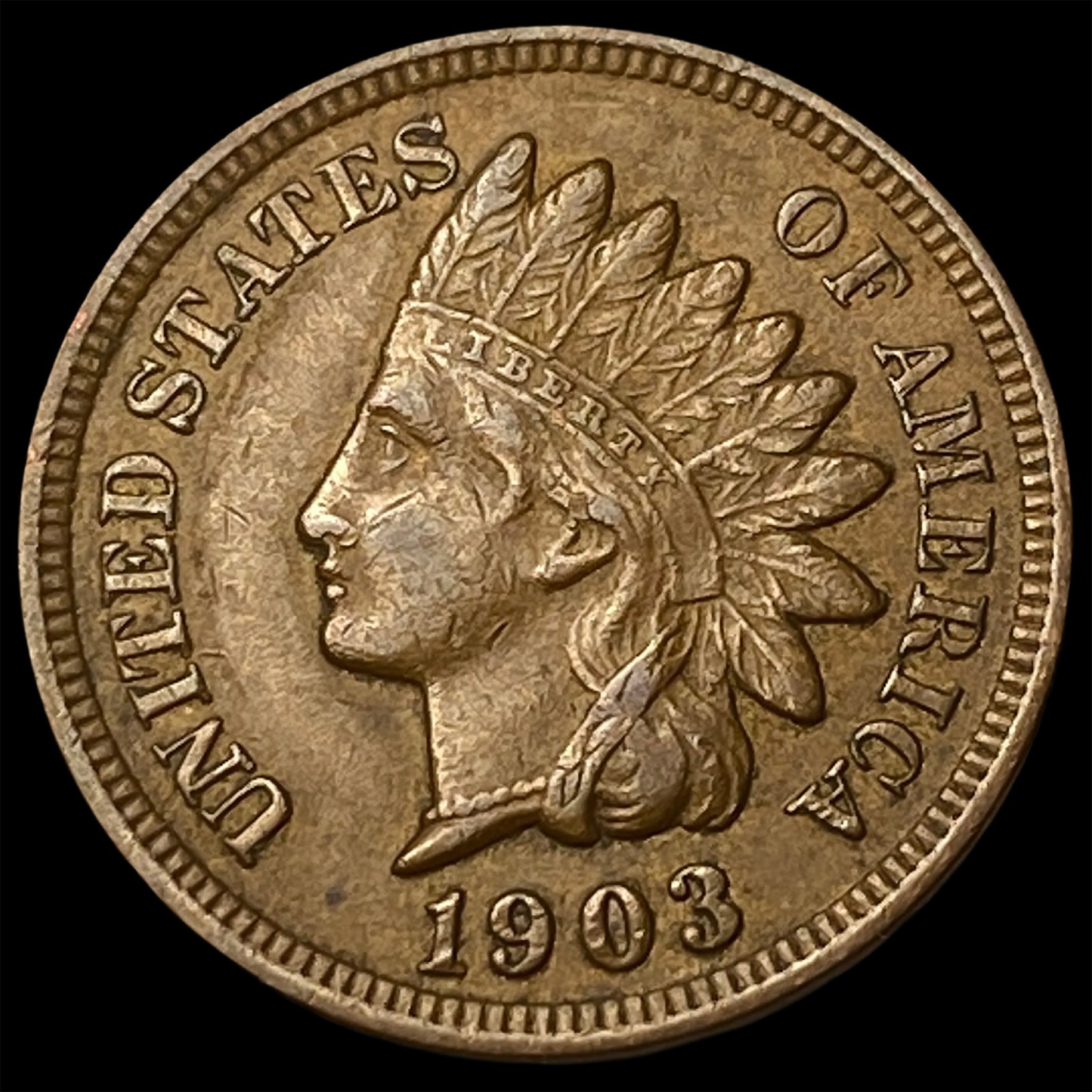 1903 Indian Head Cent CLOSELY UNCIRCULATED: 1903 Indian Head Cent CLOSELY UNCIRCULATED