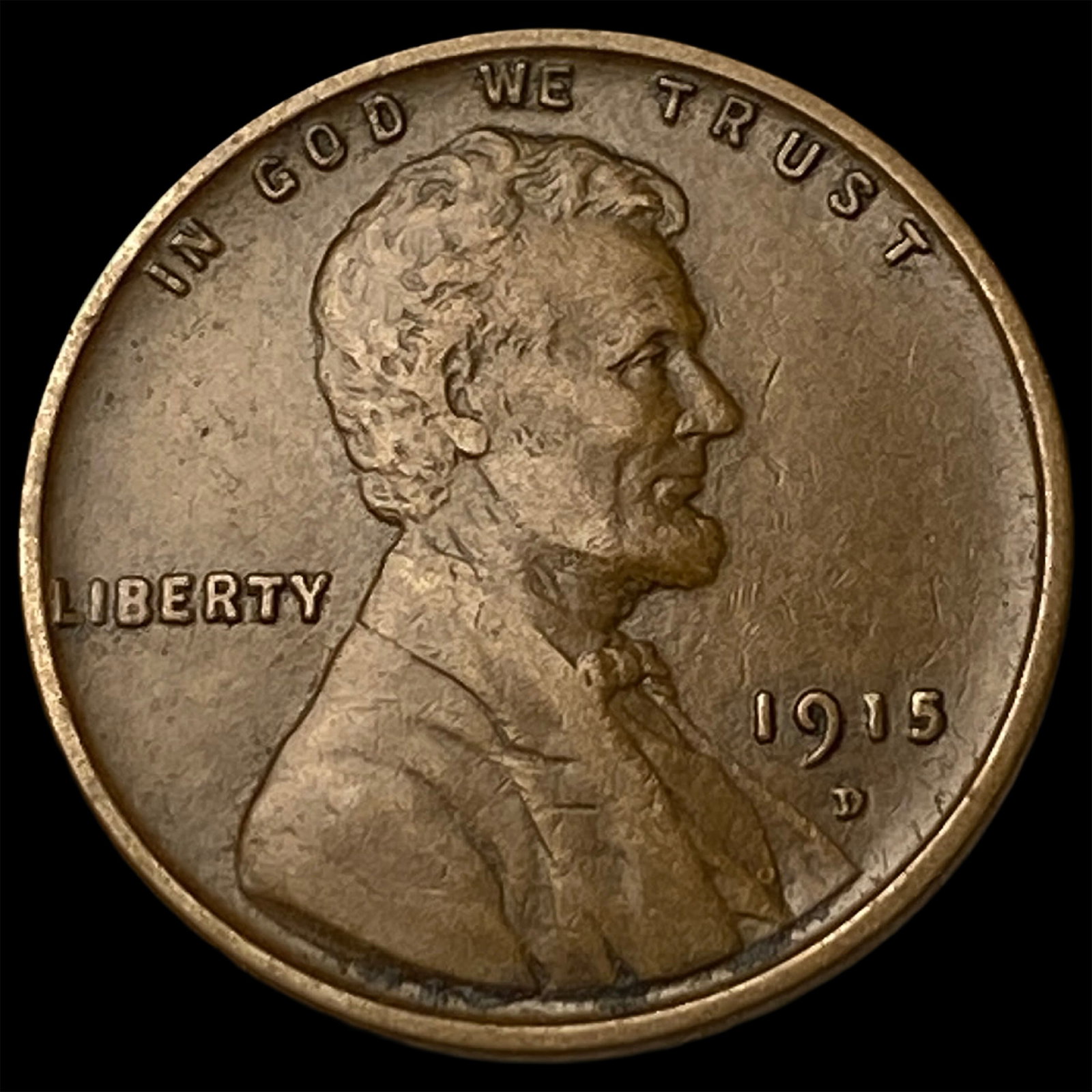 1915-D Lincoln Wheat Cent NEARLY UNCIRCULATED: 1915-D Lincoln Wheat Cent NEARLY UNCIRCULATED