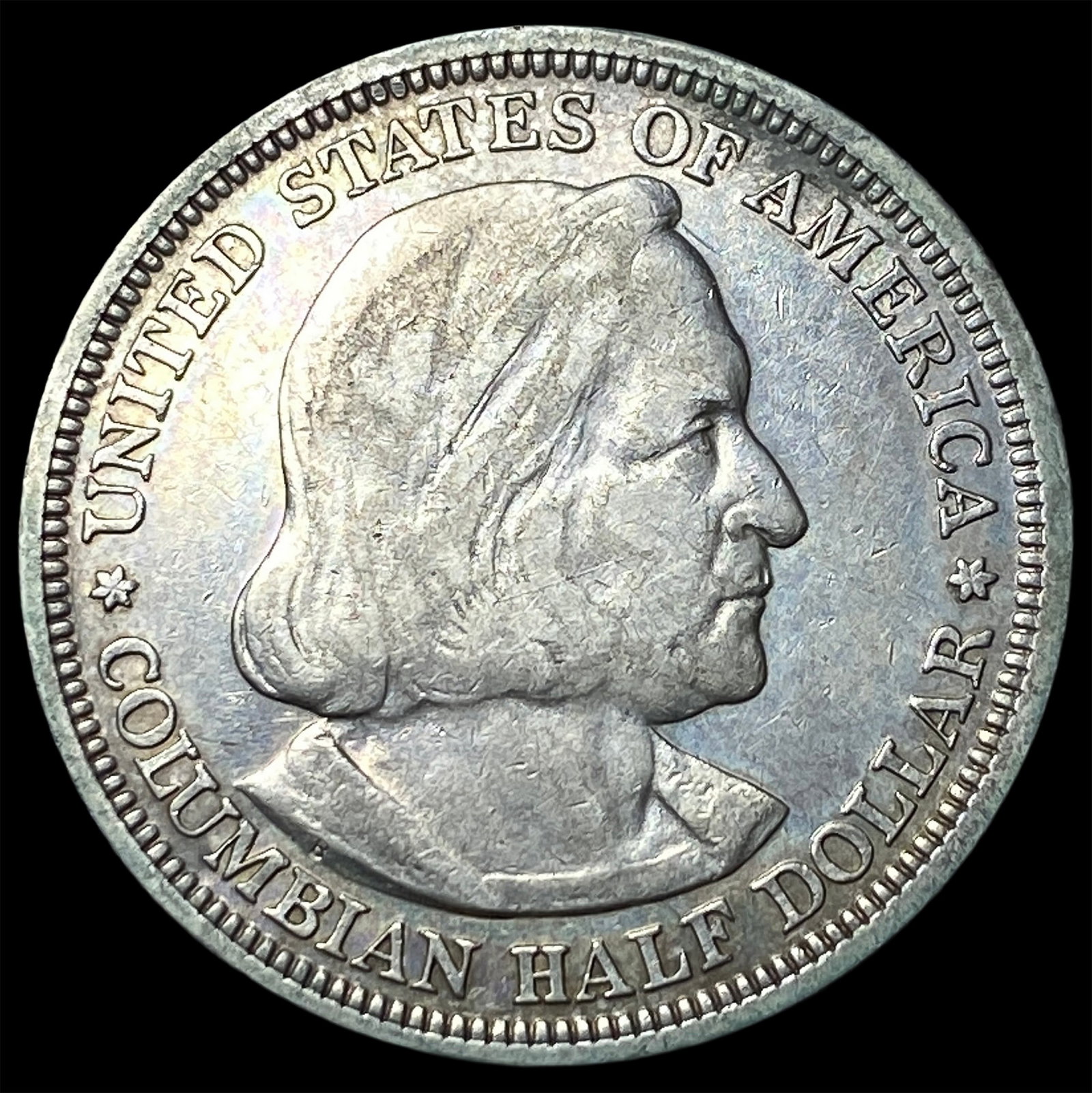 1893 Silver Columbian Half Dollar NEARLY UNCIRCULATED: 1893 Silver Columbian Half Dollar NEARLY UNCIRCULATED