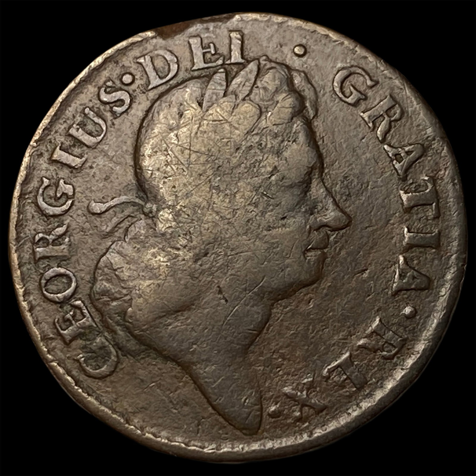 1723 Ireland George I Halfpenny LIGHTLY CIRCULATED (1 of 2)