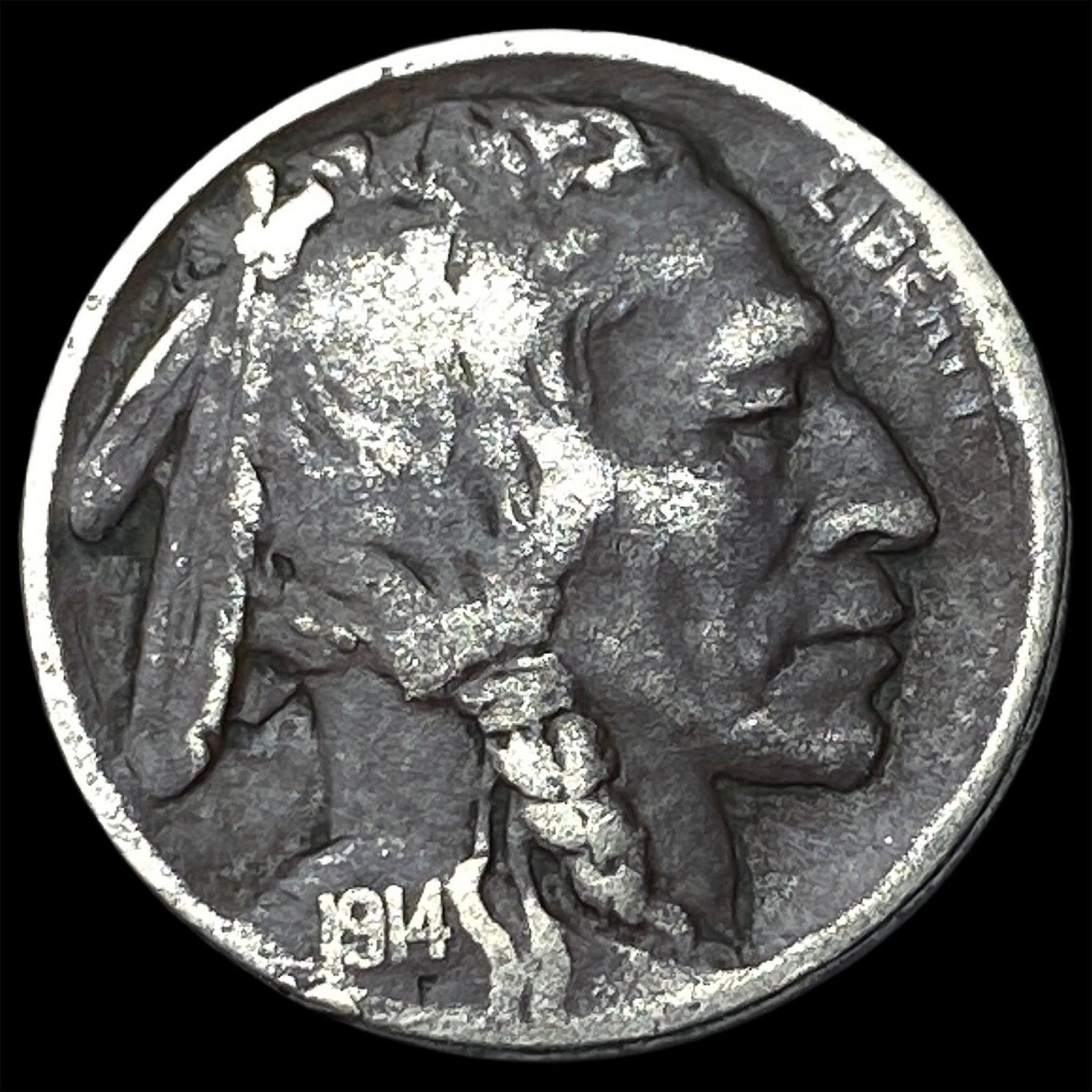 1914-D Buffalo Nickel LIGHTLY CIRCULATED: 1914-D Buffalo Nickel LIGHTLY CIRCULATED