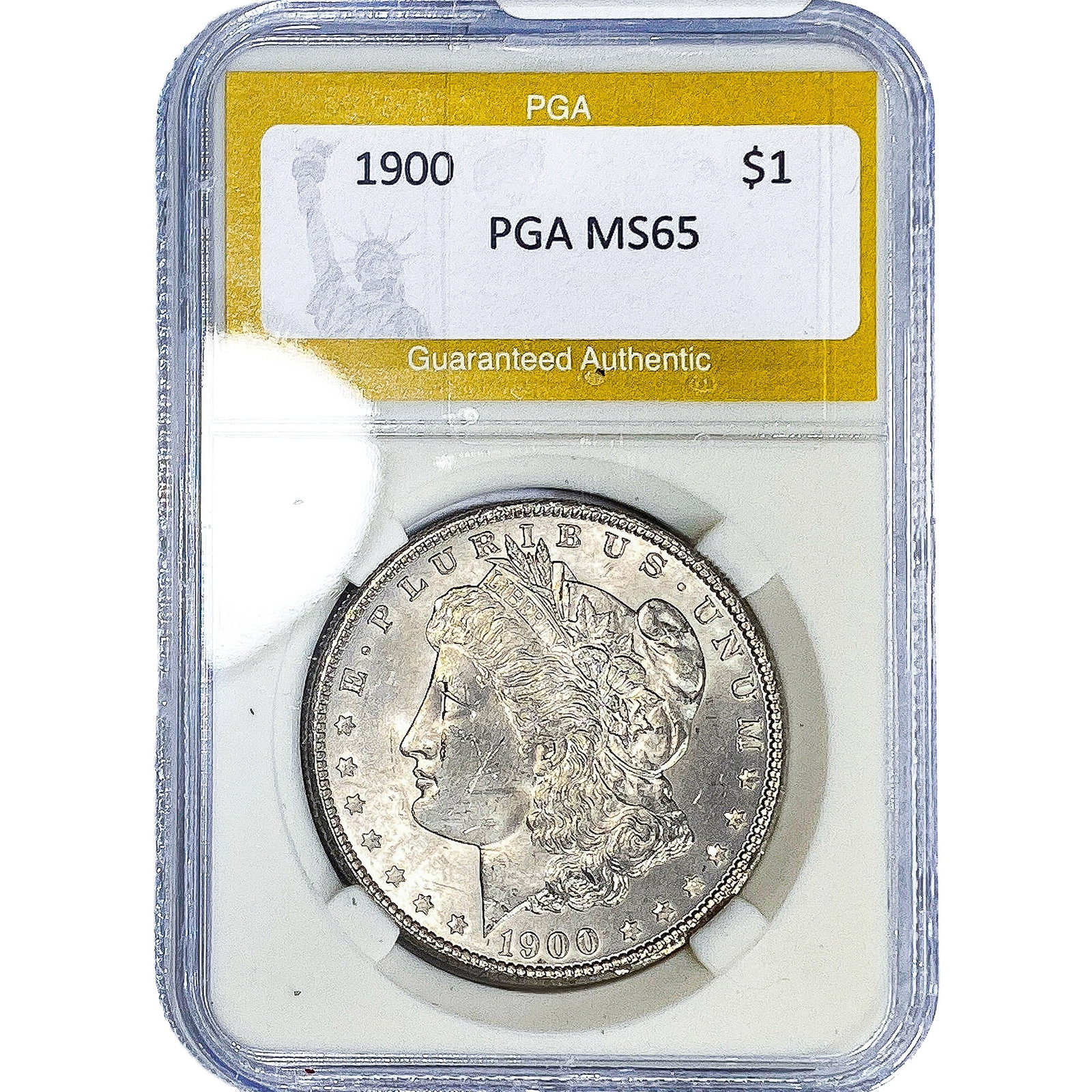 1900 Morgan Silver Dollar PGA MS65: 1900 Morgan Silver Dollar PGA MS65