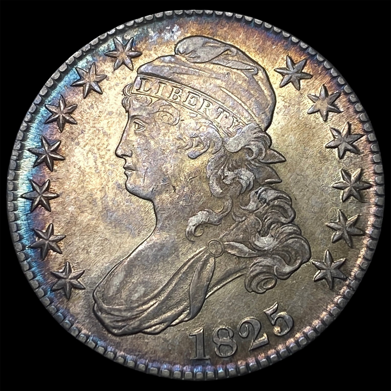 1825 Capped Bust Half Dollar CHOICE AU (1 of 2)