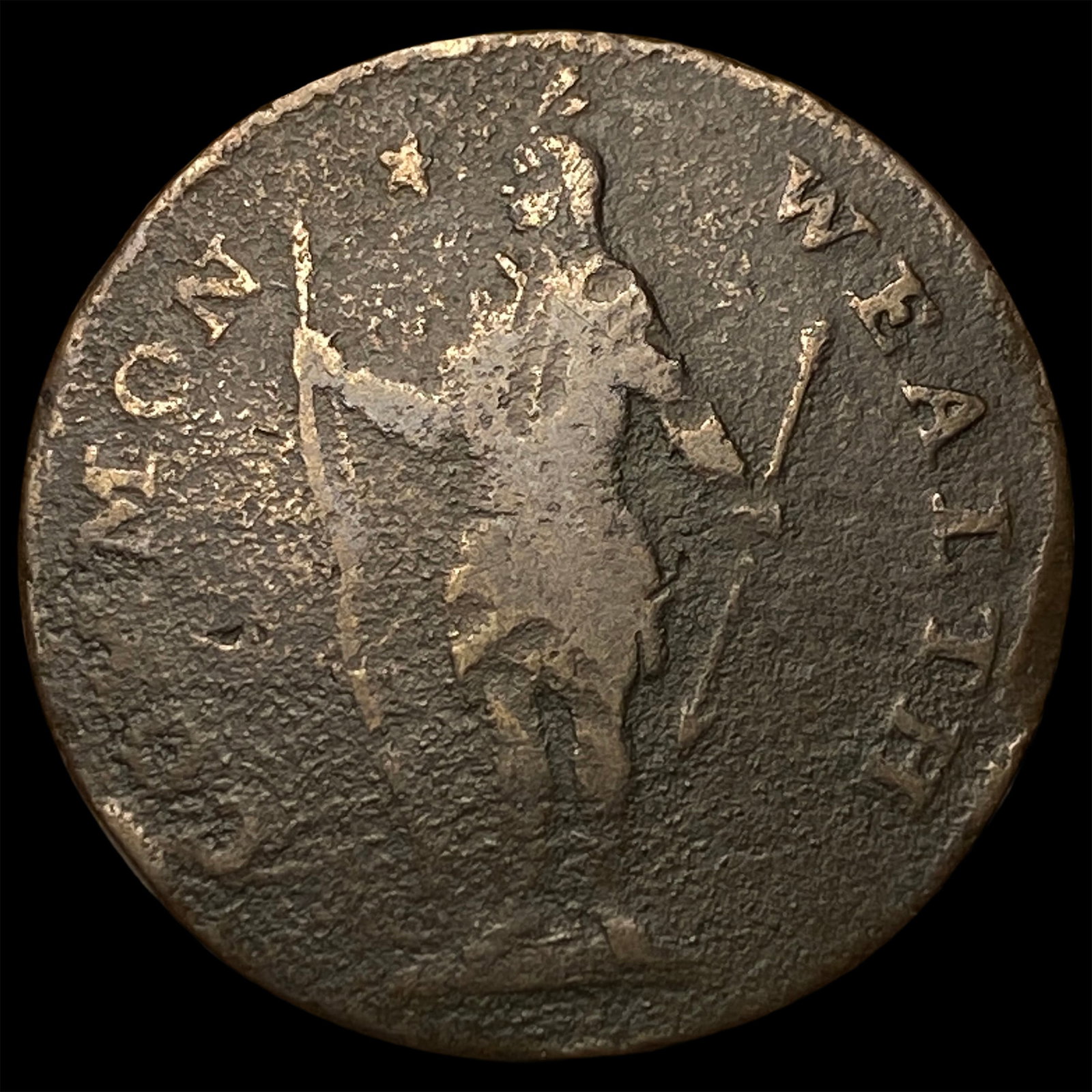 1788 Massachusetts Copper Cent LIGHTLY CIRCULATED - 2