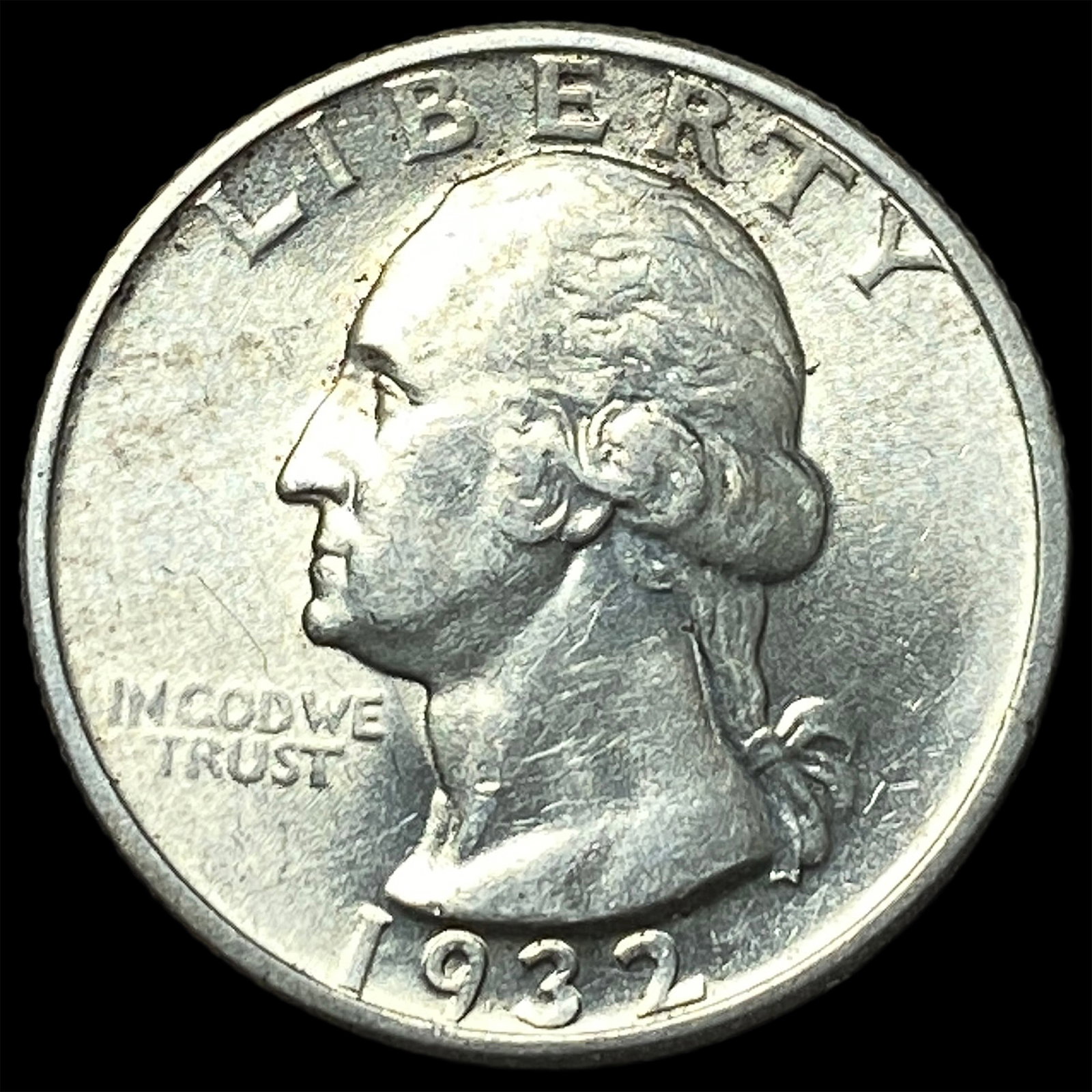 1932 Silver Washington Quarter Dollar CHOICE AU: 1932 Silver Washington Quarter Dollar CHOICE AU