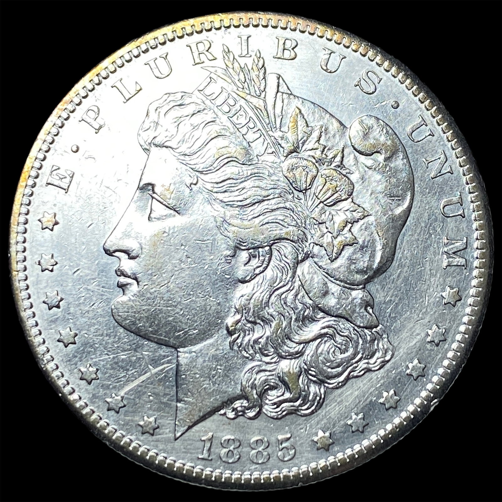 1885-S Silver Morgan Dollar CLOSELY UNCIRCULATED: 1885-S Silver Morgan Dollar CLOSELY UNCIRCULATED