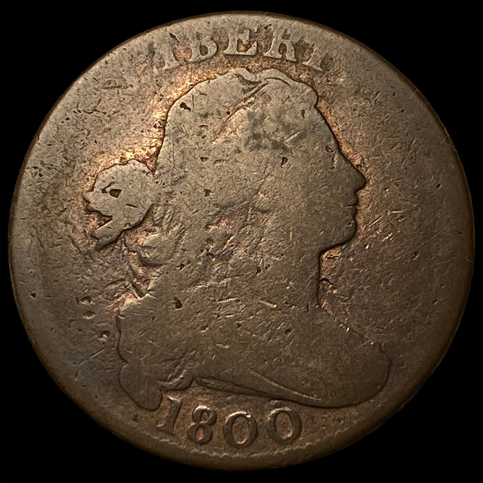 1800 Draped Bust Large Cent NICELY CIRCULATED (1 of 2)