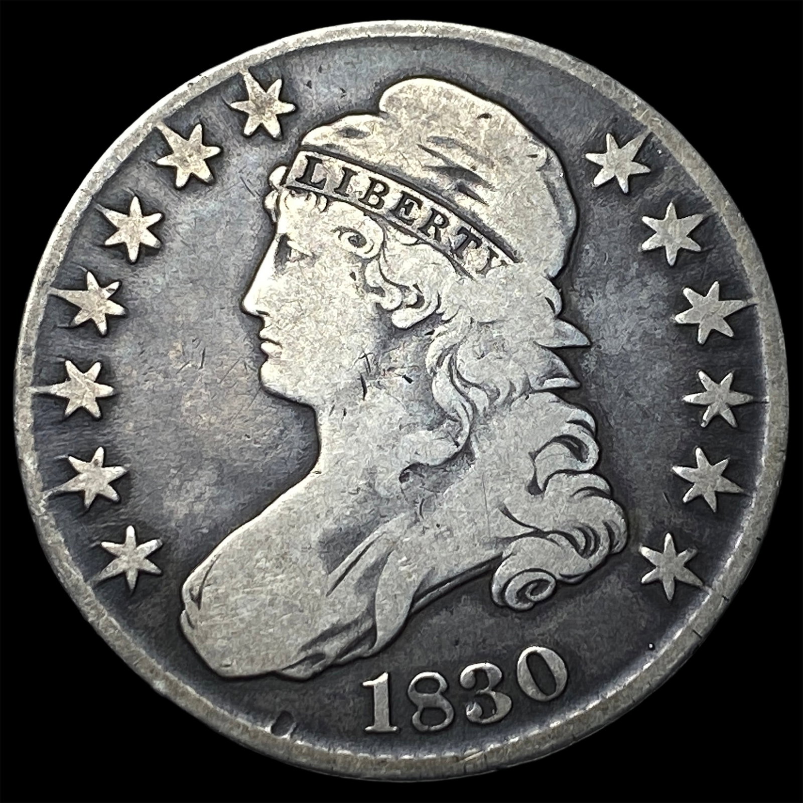 1830 Capped Bust Half Dollar LIGHTLY CIRCULATED (1 of 2)