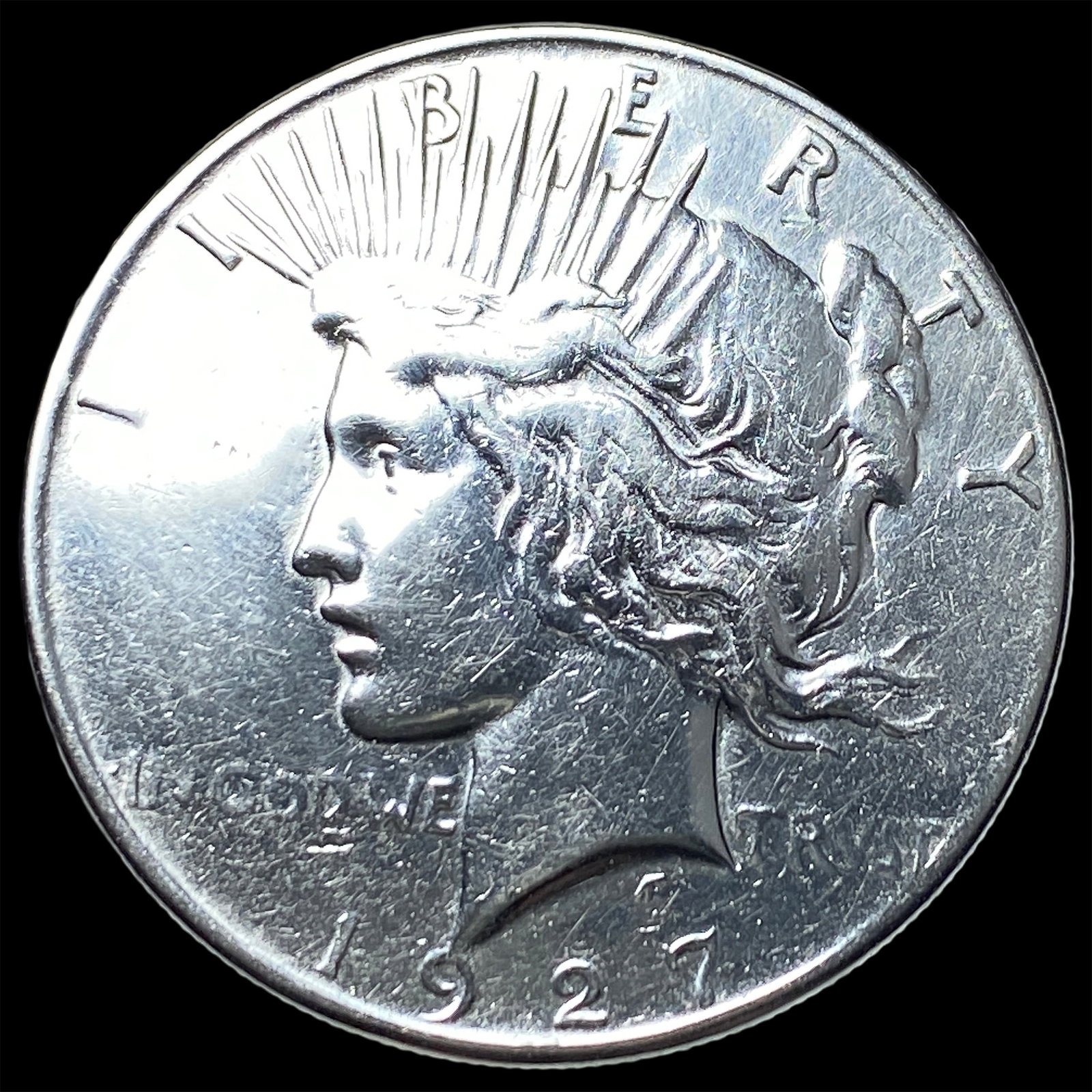 1927 Peace Silver Dollar NEARLY UNCIRCULATED: 1927 Peace Silver Dollar NEARLY UNCIRCULATED