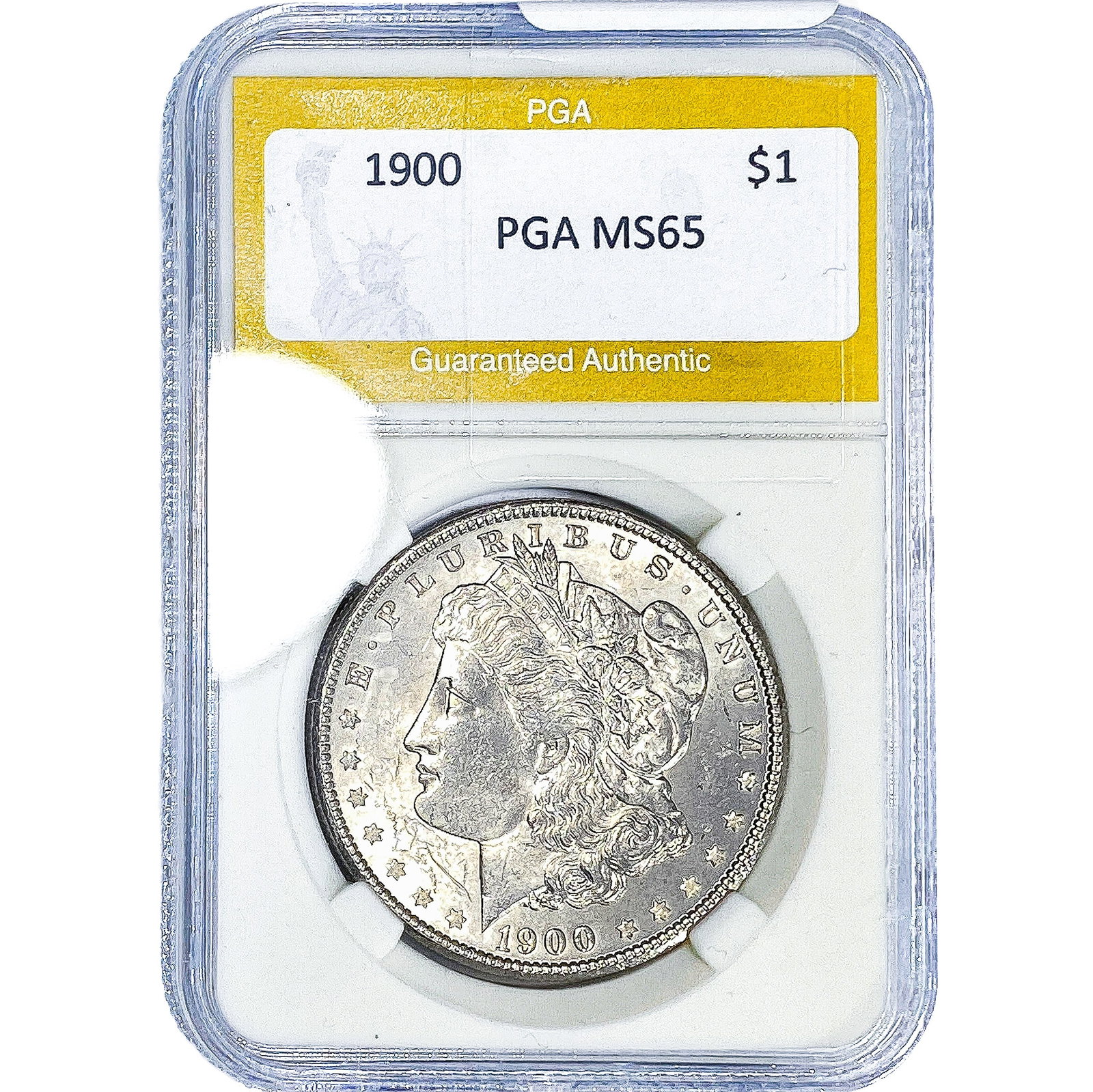1900 Morgan Silver Dollar PGA MS65: 1900 Morgan Silver Dollar PGA MS65