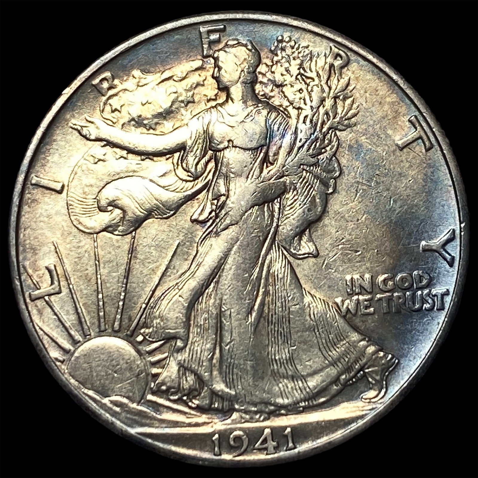 1941-D Silver Half Dollar CLOSELY UNCIRCULATED: 1941-D Silver Half Dollar CLOSELY UNCIRCULATED