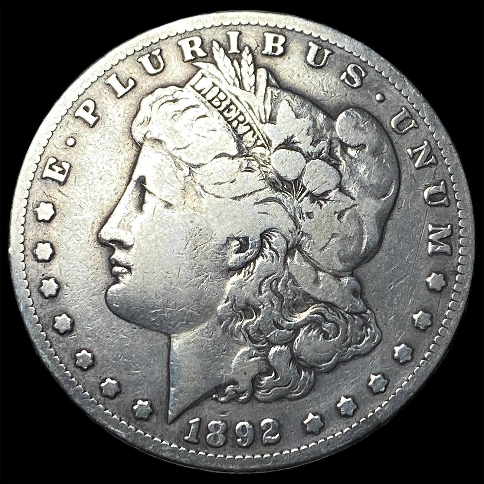 1892-S Silver Morgan Dollar NICELY CIRCULATED: 1892-S Silver Morgan Dollar NICELY CIRCULATED