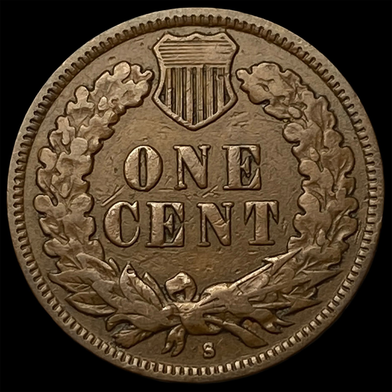 1908-S Indian Head Cent LIGHTLY CIRCULATED - 2