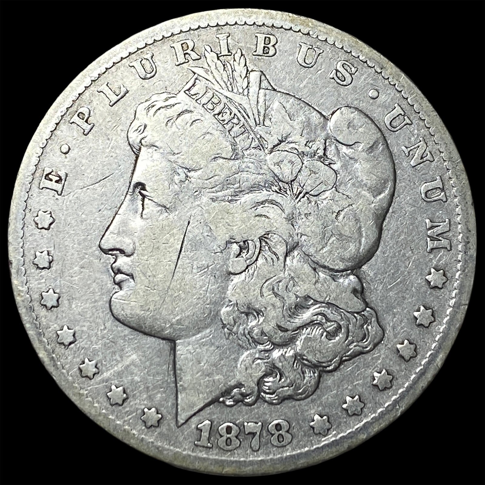 1878-CC Silver Morgan Dollar LIGHTLY CIRCULATED: 1878-CC Silver Morgan Dollar LIGHTLY CIRCULATED