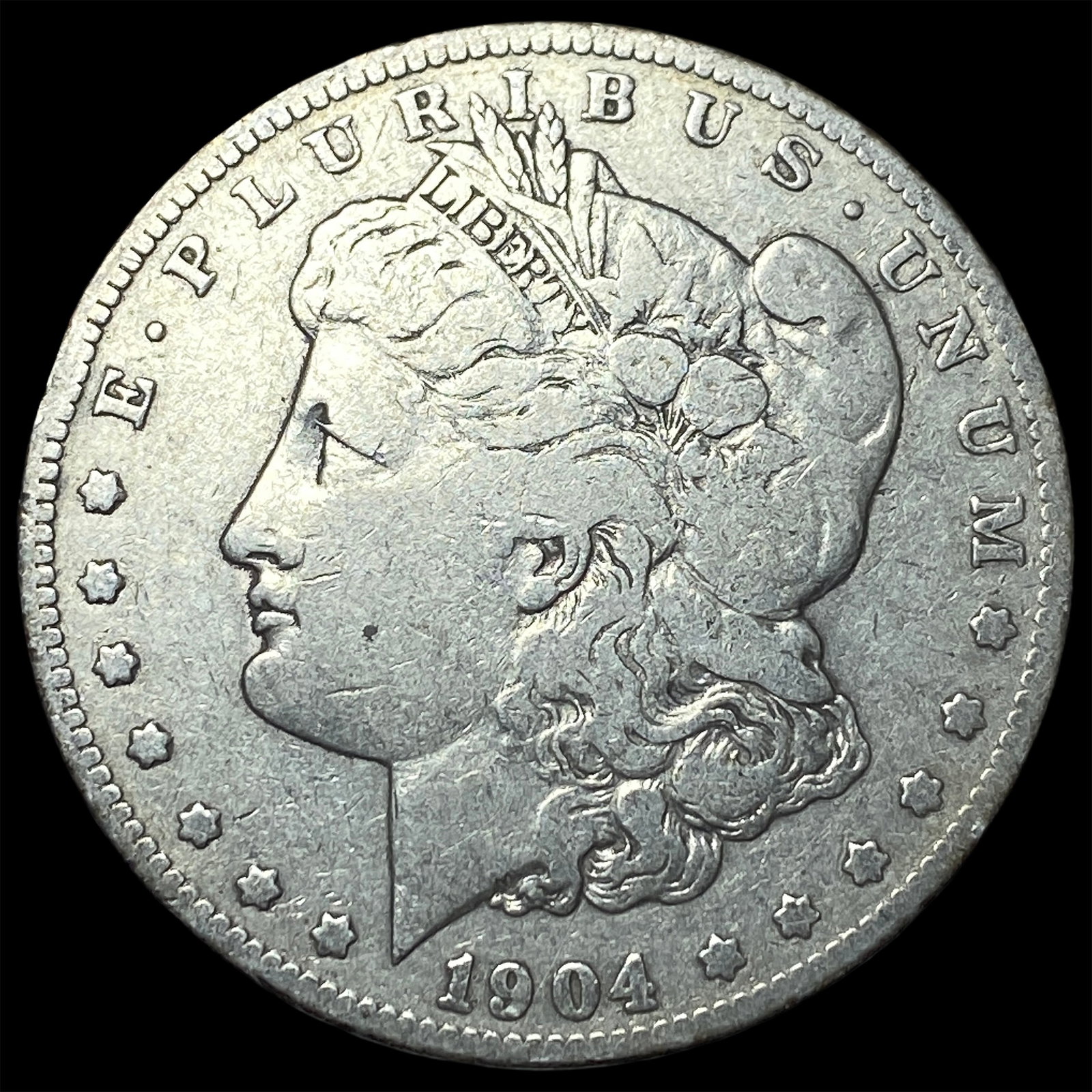 1904-S Silver Morgan Dollar NICELY CIRCULATED: 1904-S Silver Morgan Dollar NICELY CIRCULATED