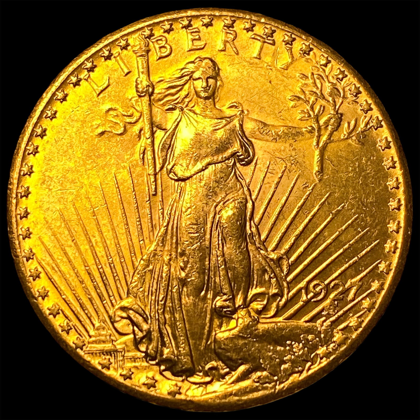 1927 No Mint Mark Gold $20 Saint-Gaudens CHOICE BU (1 of 2)