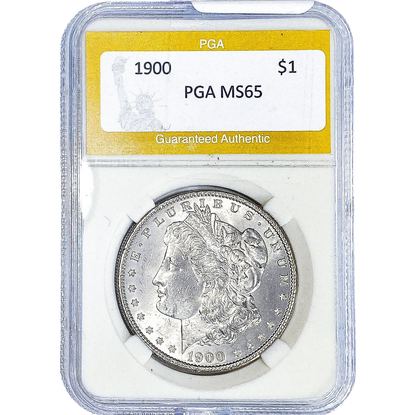 1900 Morgan Silver Dollar PGA MS65: 1900 Morgan Silver Dollar PGA MS65
