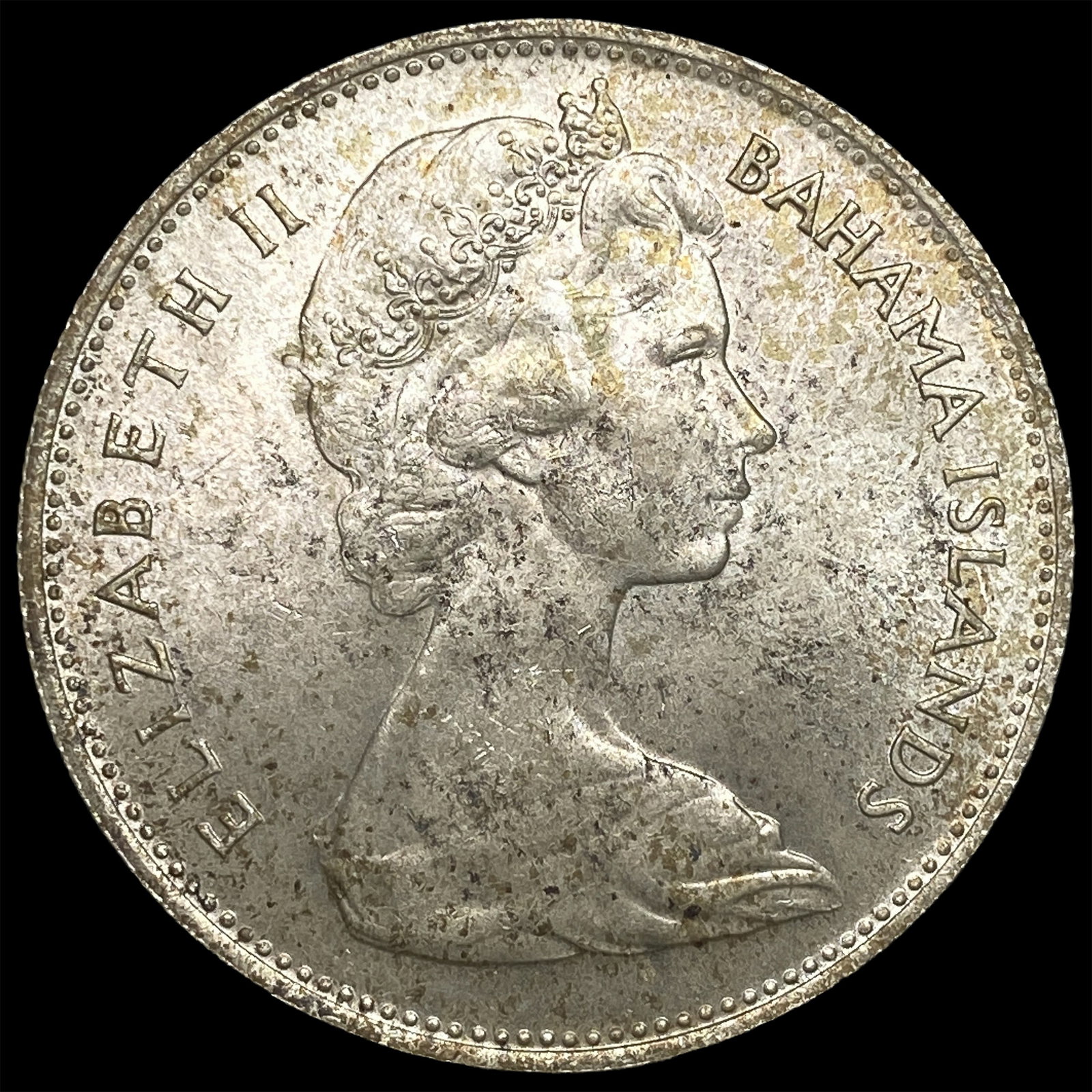 1966 Bahamas Silver Dollar KM 8 (1 of 2)