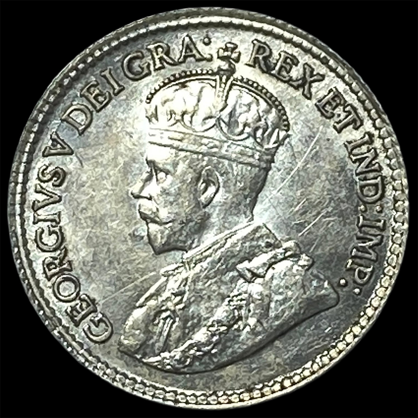 1920 Canada Silver 5 Cents CLOSELY UNCIRCULATED (1 of 2)