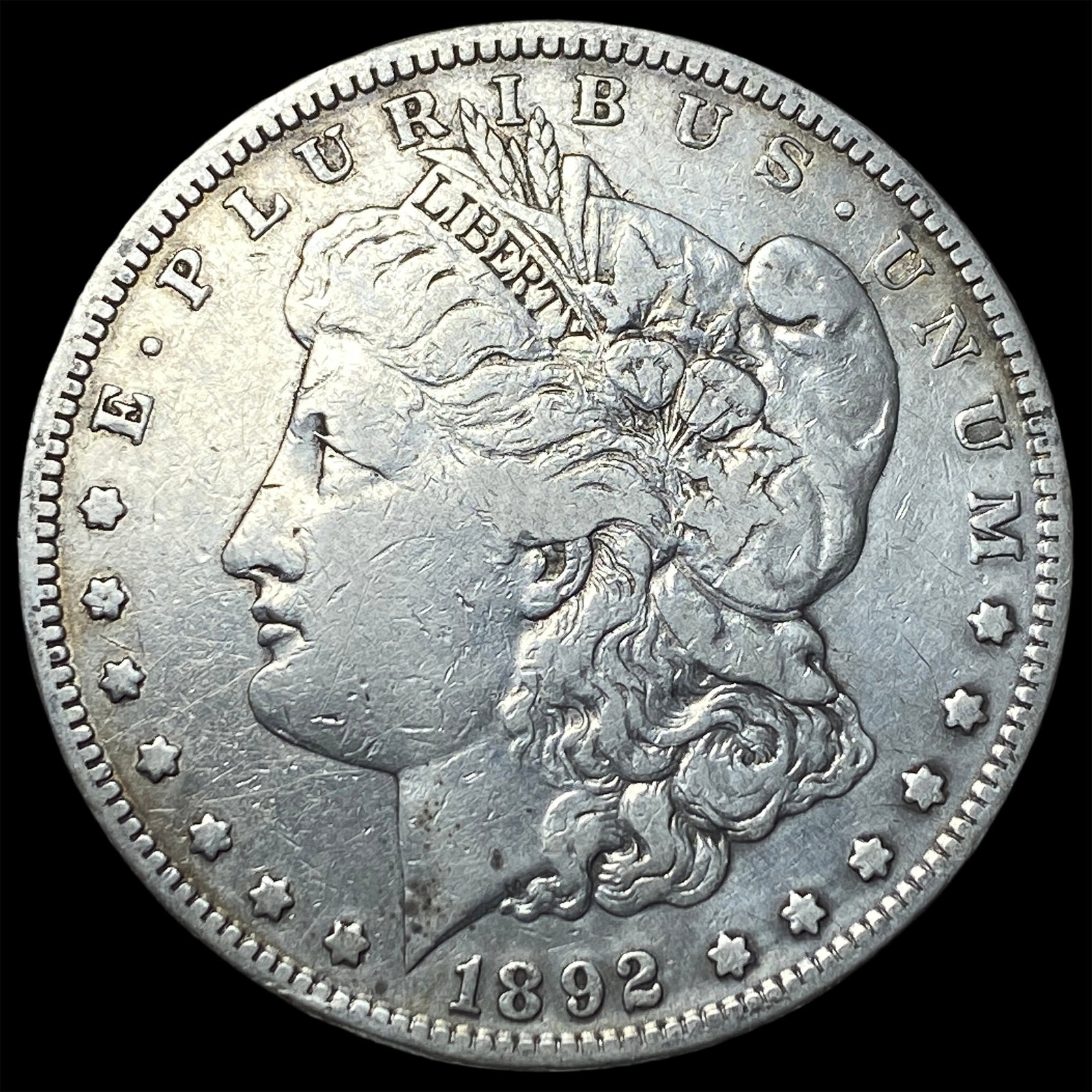 1892-S Silver Morgan Dollar LIGHTLY CIRCULATED: 1892-S Silver Morgan Dollar LIGHTLY CIRCULATED