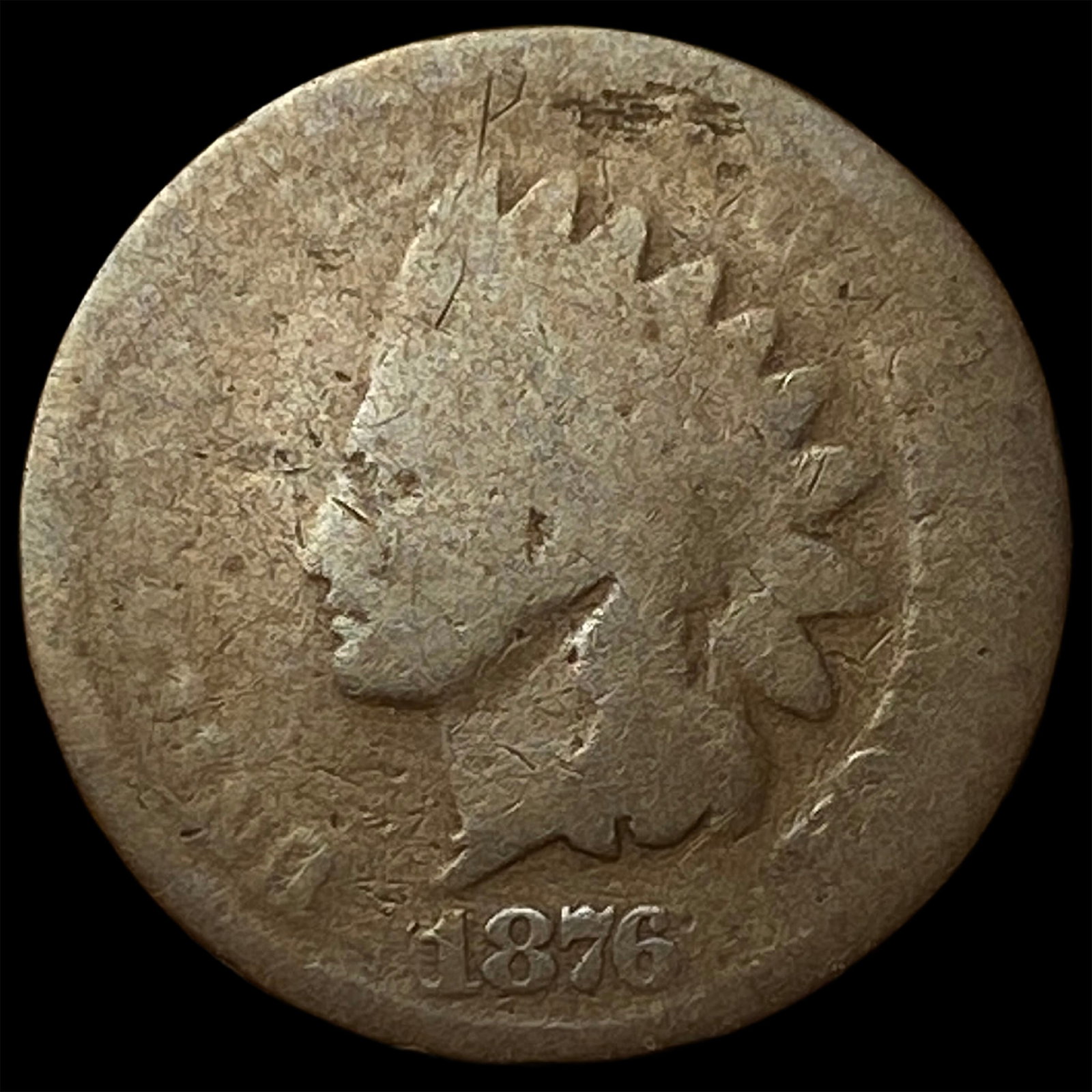 1876 Indian Head Cent NICELY CIRCULATED: 1876 Indian Head Cent NICELY CIRCULATED