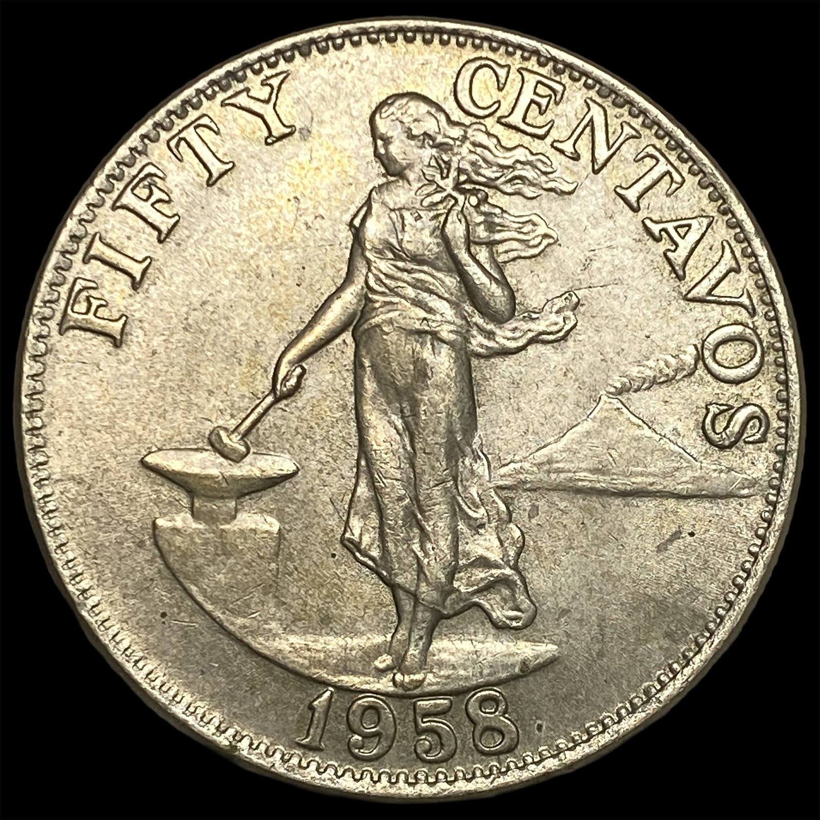 1956 Philippines Silver 50 Centavos (1 of 2)